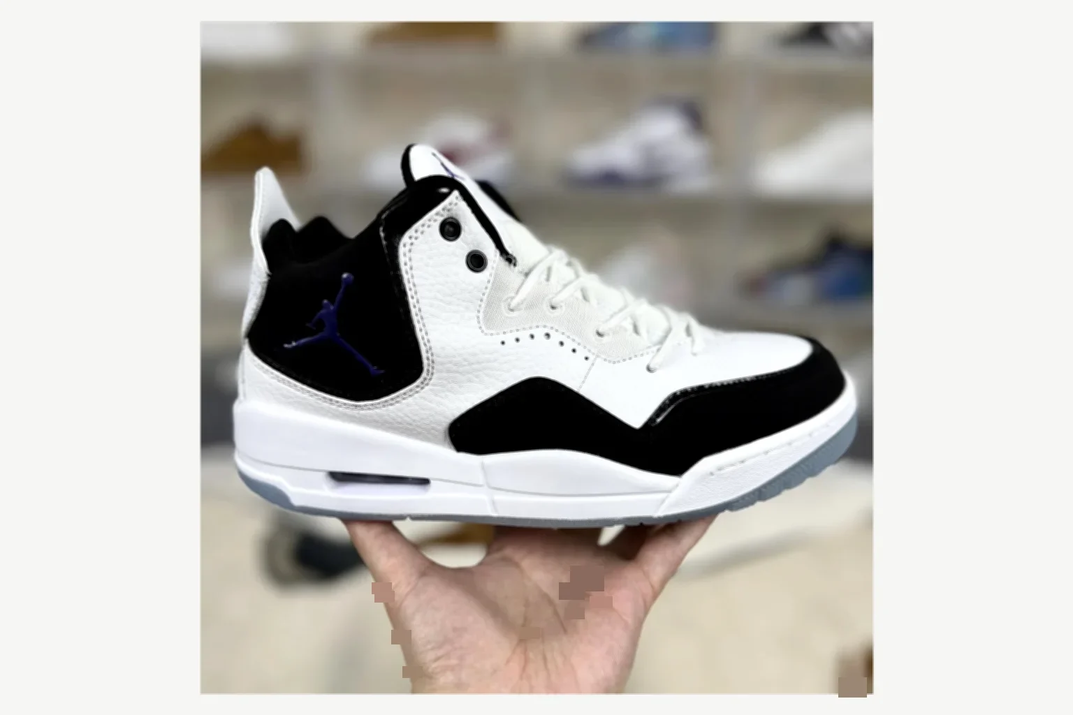 Jordan Courtside 23 Gray Blue Mid Top QC photo reference SKU 1194924534
