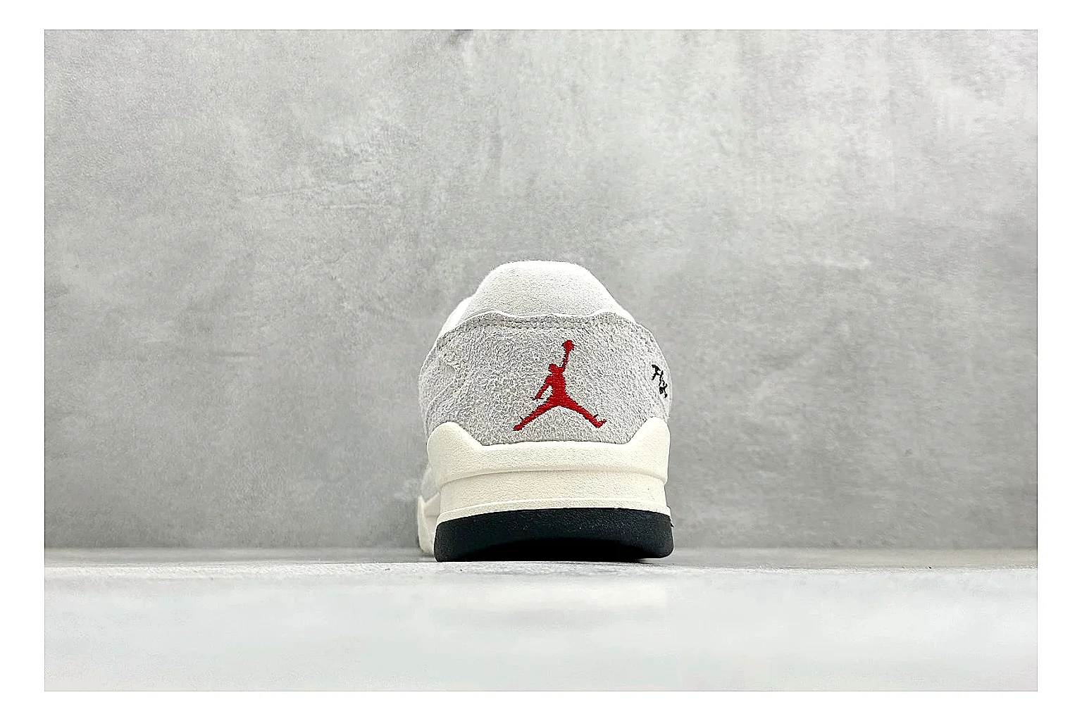 Jordan Flight White QC reference photo showing white low court upper, cream sole, simple Jordan styling, and soft retro basketball profile thumbnail 2