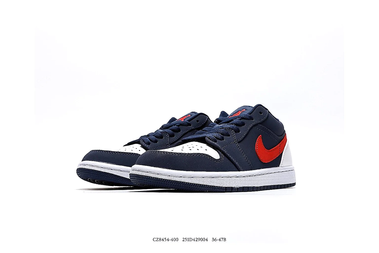 kakoqclab.com Air Jordan Navy Red Jordan 1 Low 7547 Navy Red low-top product image thumbnail 3