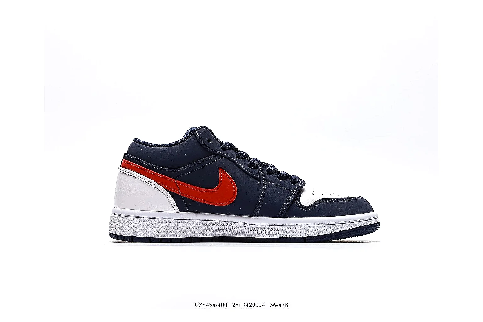kakoqclab.com Air Jordan Navy Red Jordan 1 Low 7547 Navy Red low-top product image thumbnail 5