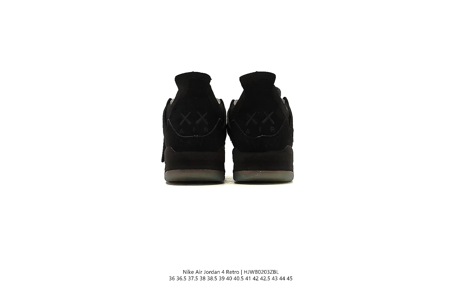 kakoqclab.com Air Jordan Black Jordan 4 0354 Black mid-top product image thumbnail 3