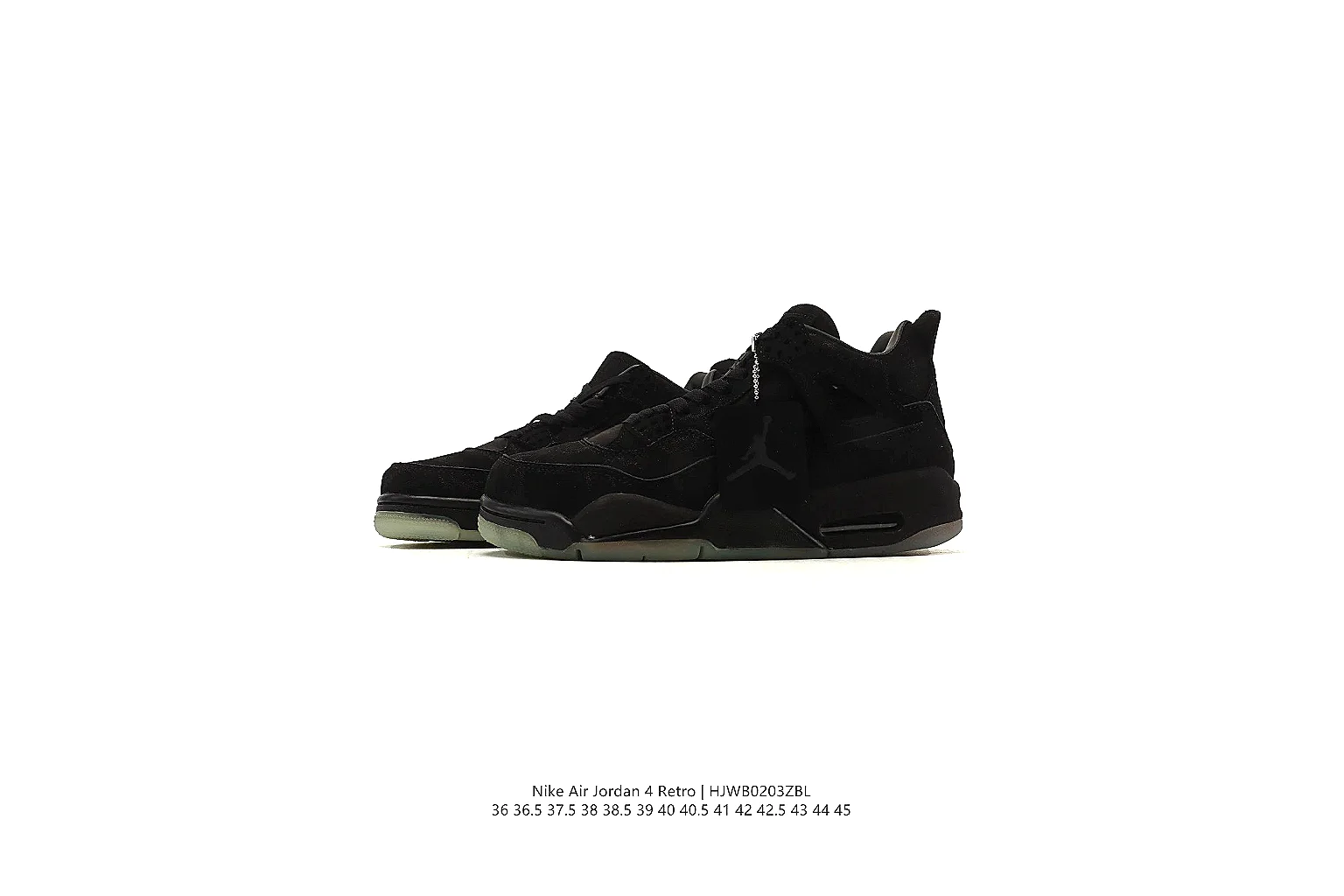 kakoqclab.com Air Jordan Black Jordan 4 0354 Black mid-top product image thumbnail 5