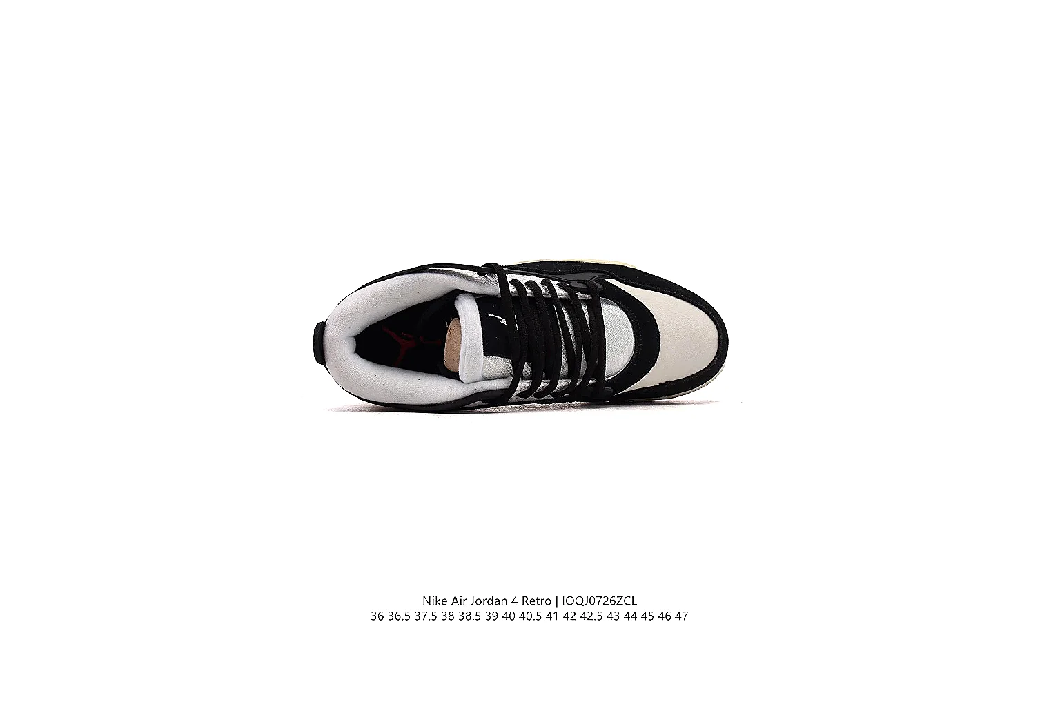 kakoqclab.com Air Jordan Black Cream Jordan 4 1121 Black Cream mid-top product image thumbnail 2