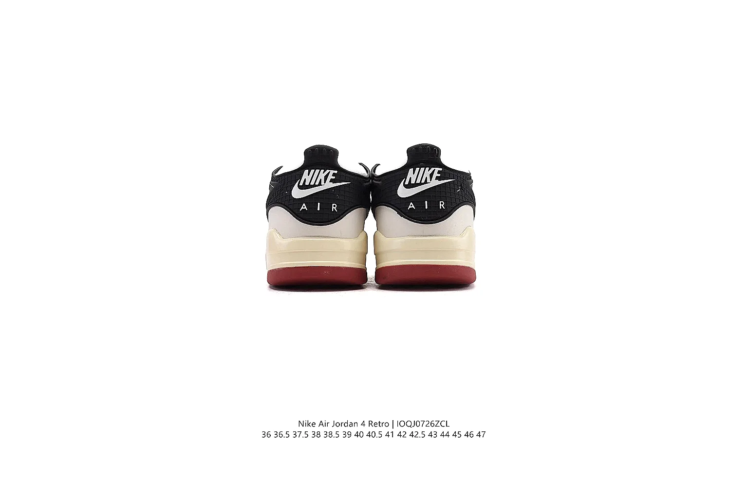 kakoqclab.com Air Jordan Black Cream Jordan 4 1121 Black Cream mid-top product image thumbnail 3