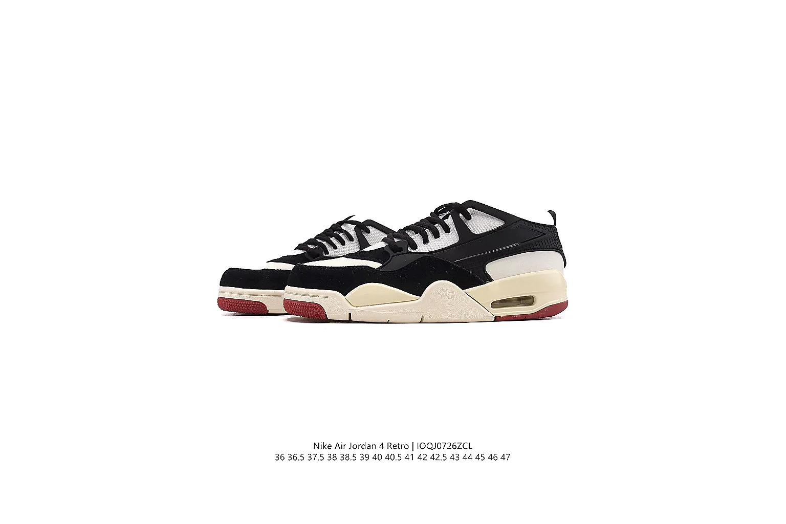 kakoqclab.com Air Jordan Black Cream Jordan 4 1121 Black Cream mid-top product image thumbnail 5