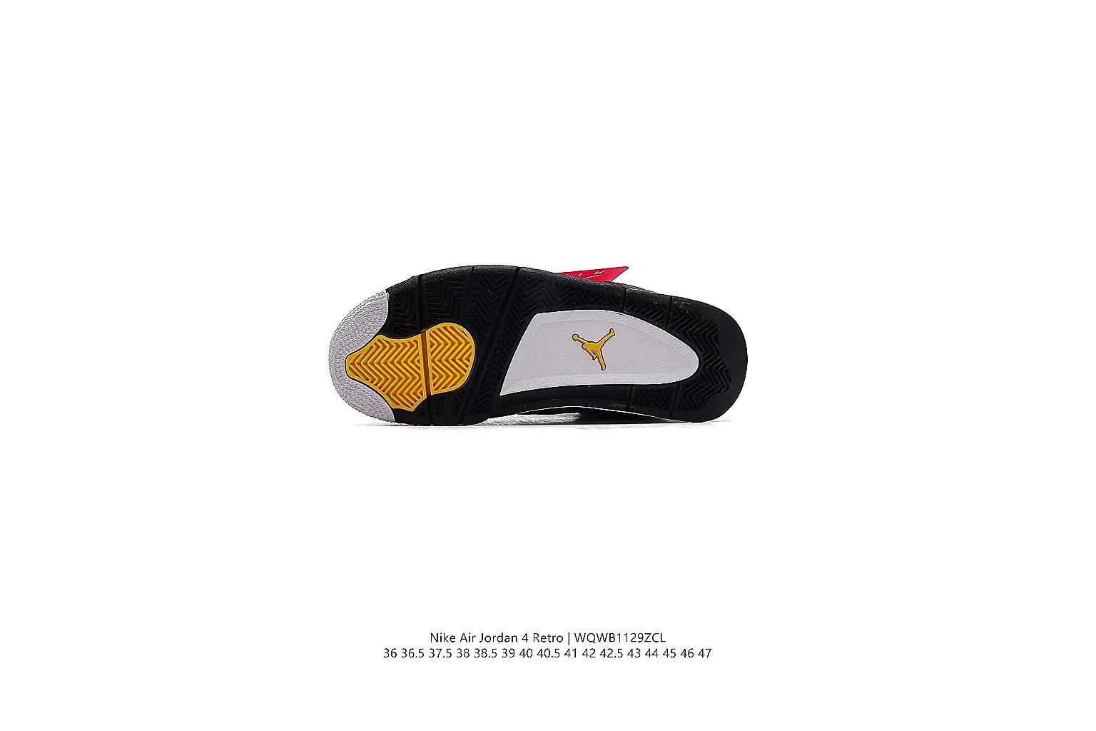 kakoqclab.com Air Jordan Black Red Jordan 4 0328 Black Red mid-top product image thumbnail 4
