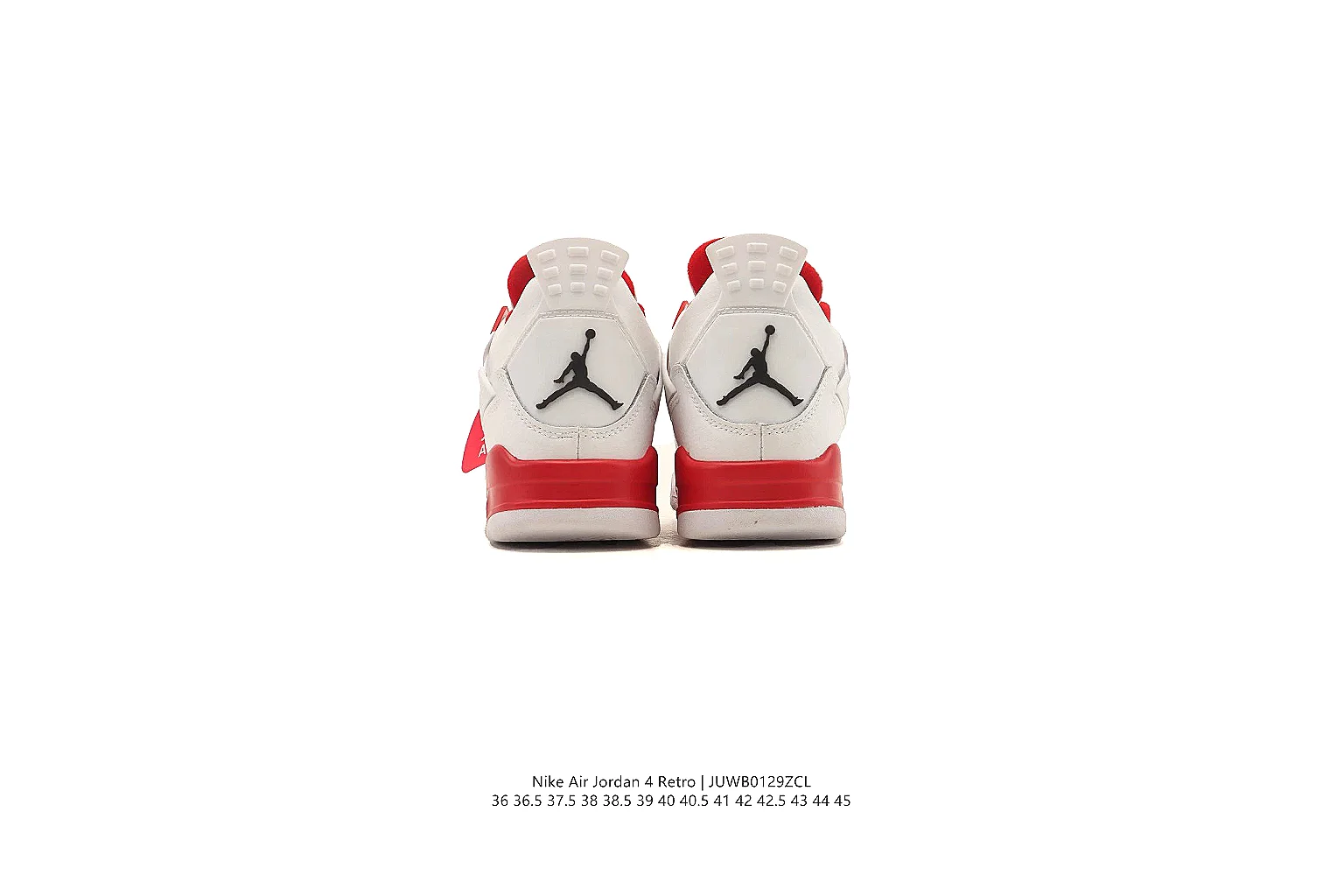 kakoqclab.com Air Jordan White Red Jordan 4 0300 White Red mid-top product image thumbnail 3