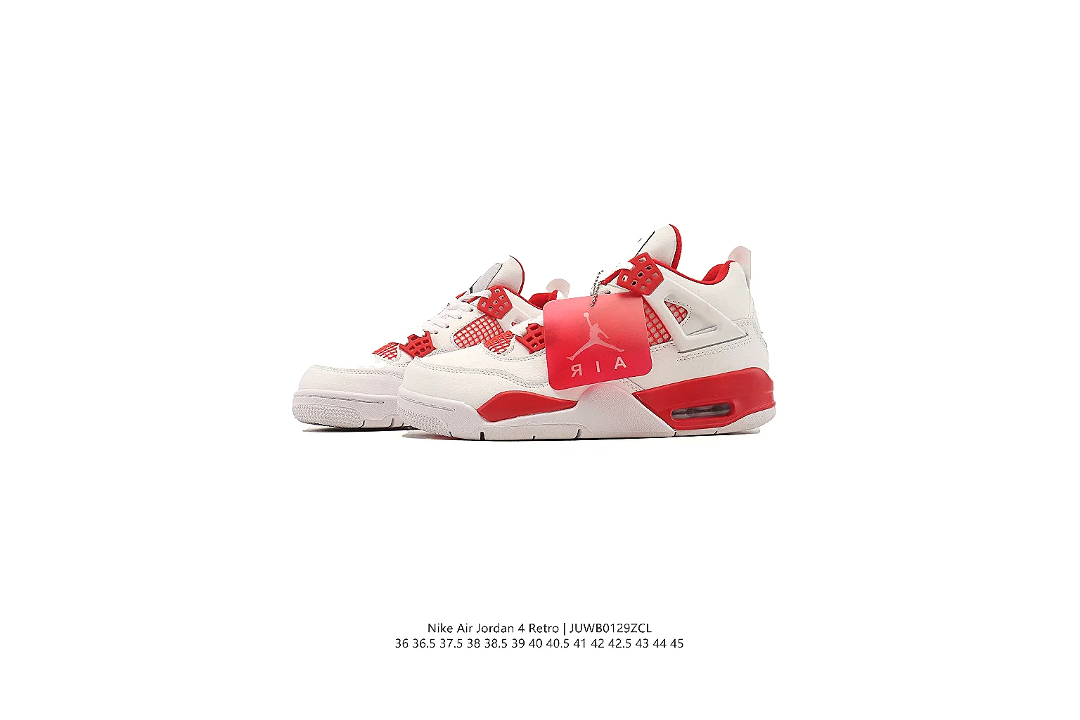 kakoqclab.com Air Jordan White Red Jordan 4 0300 White Red mid-top product image thumbnail 5