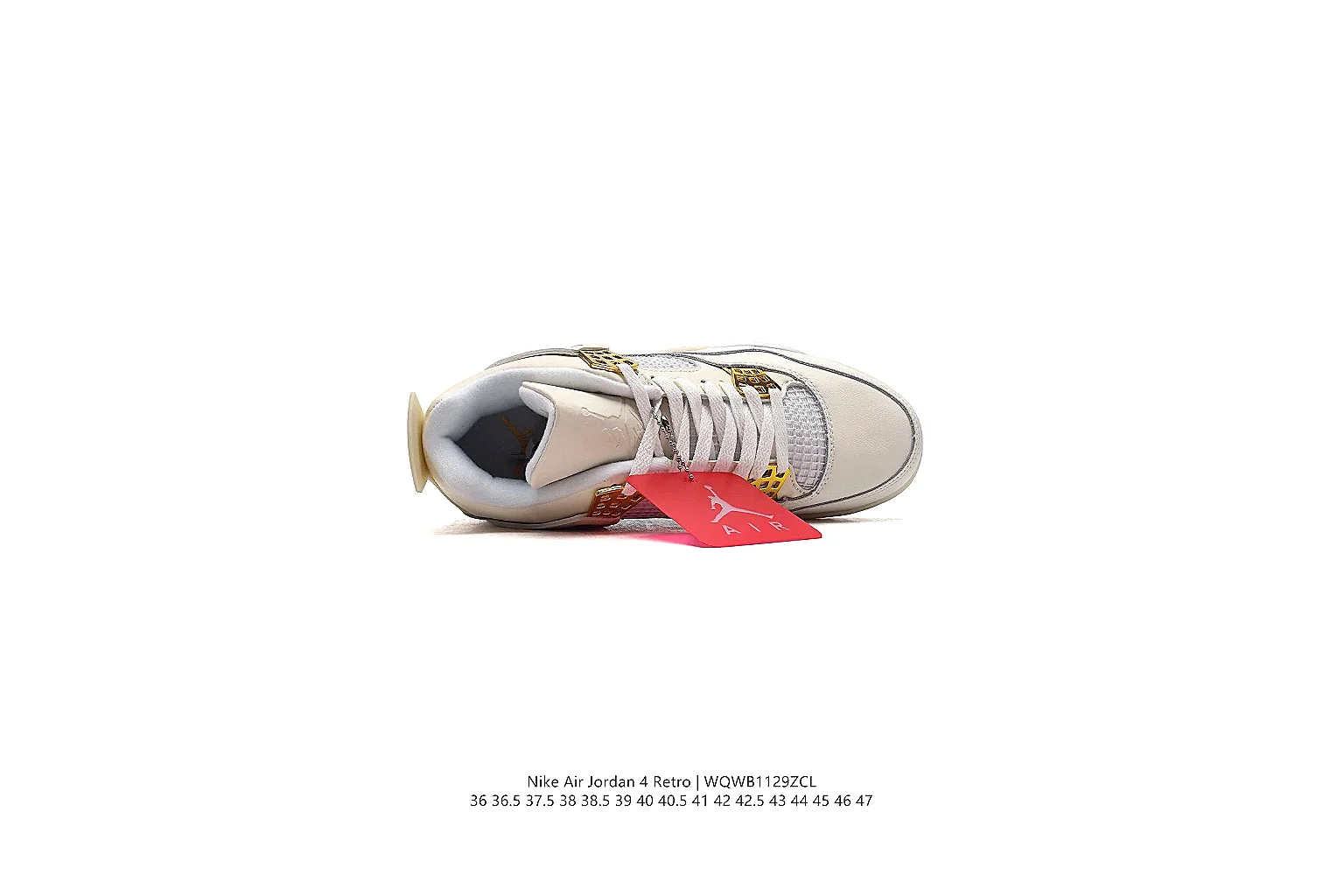 kakoqclab.com Air Jordan White Red Jordan 4 0331 White Red mid-top product image thumbnail 2