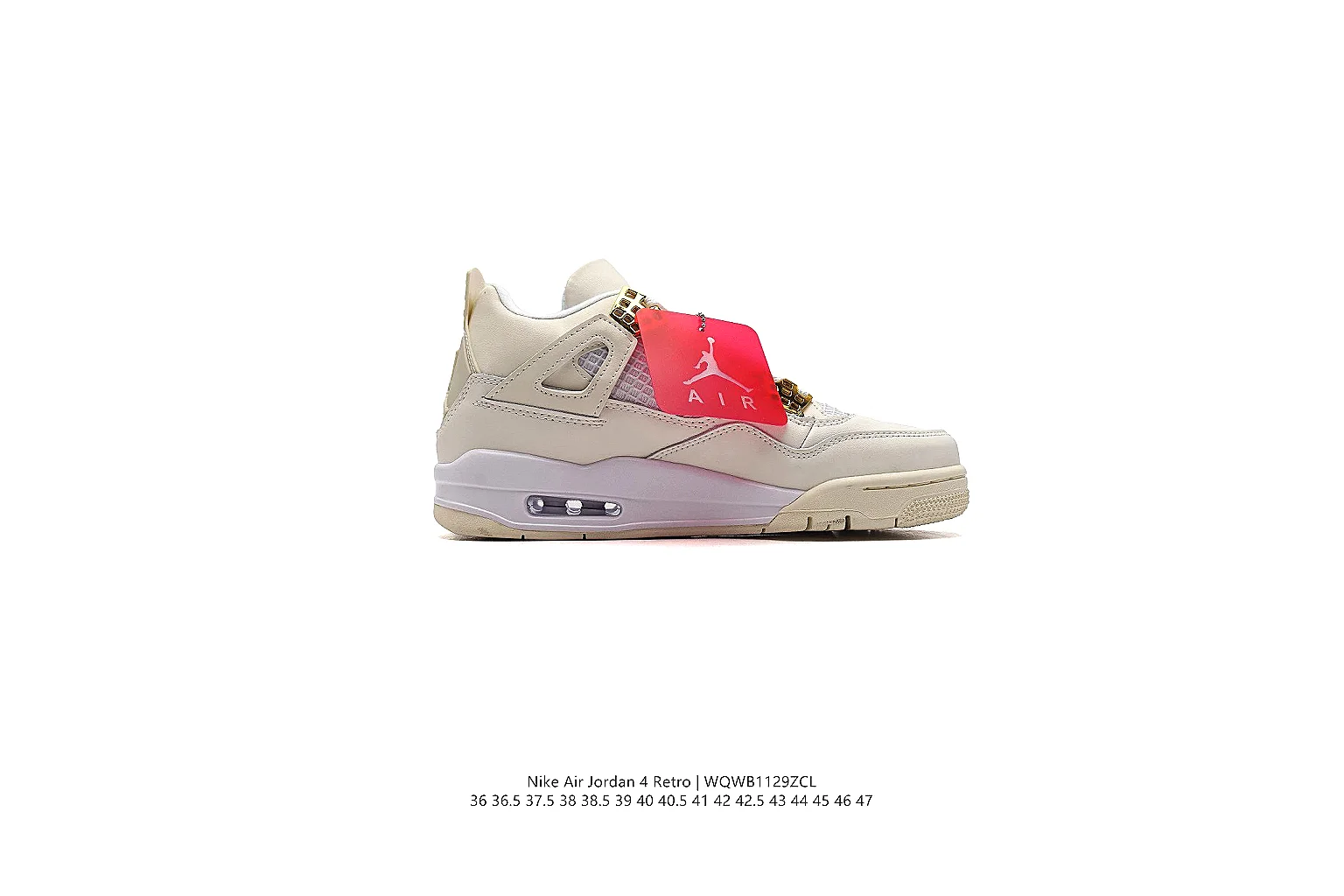 kakoqclab.com Air Jordan White Red Jordan 4 0331 White Red mid-top product image thumbnail 6