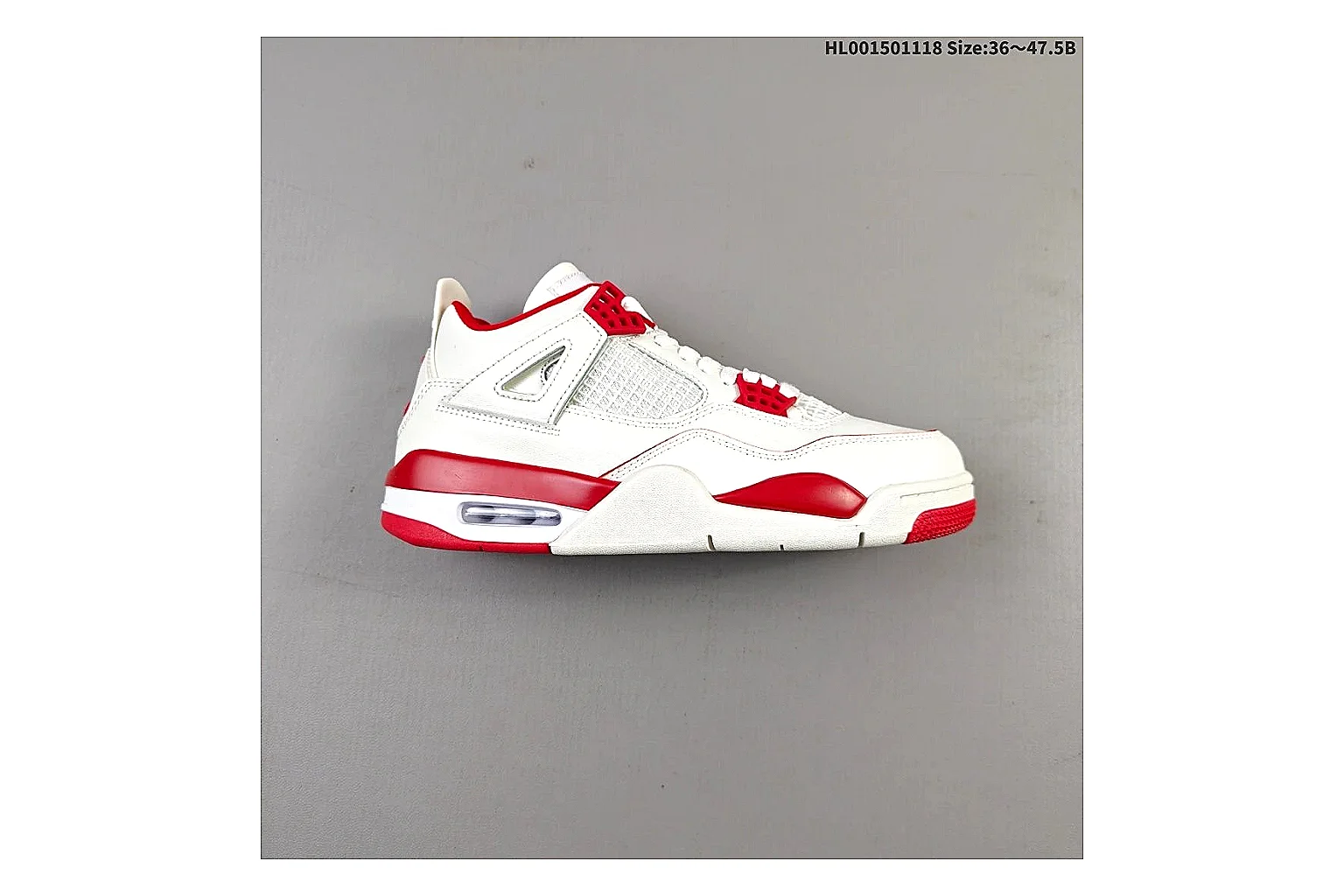 kakoqclab.com Air Jordan White Red Jordan 4 9588 White Red mid-top product image