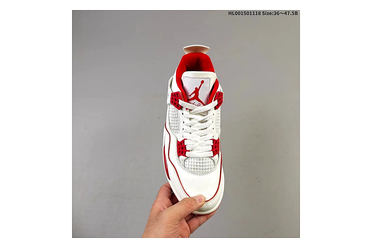 kakoqclab.com Air Jordan White Red Jordan 4 9588 White Red mid-top product image