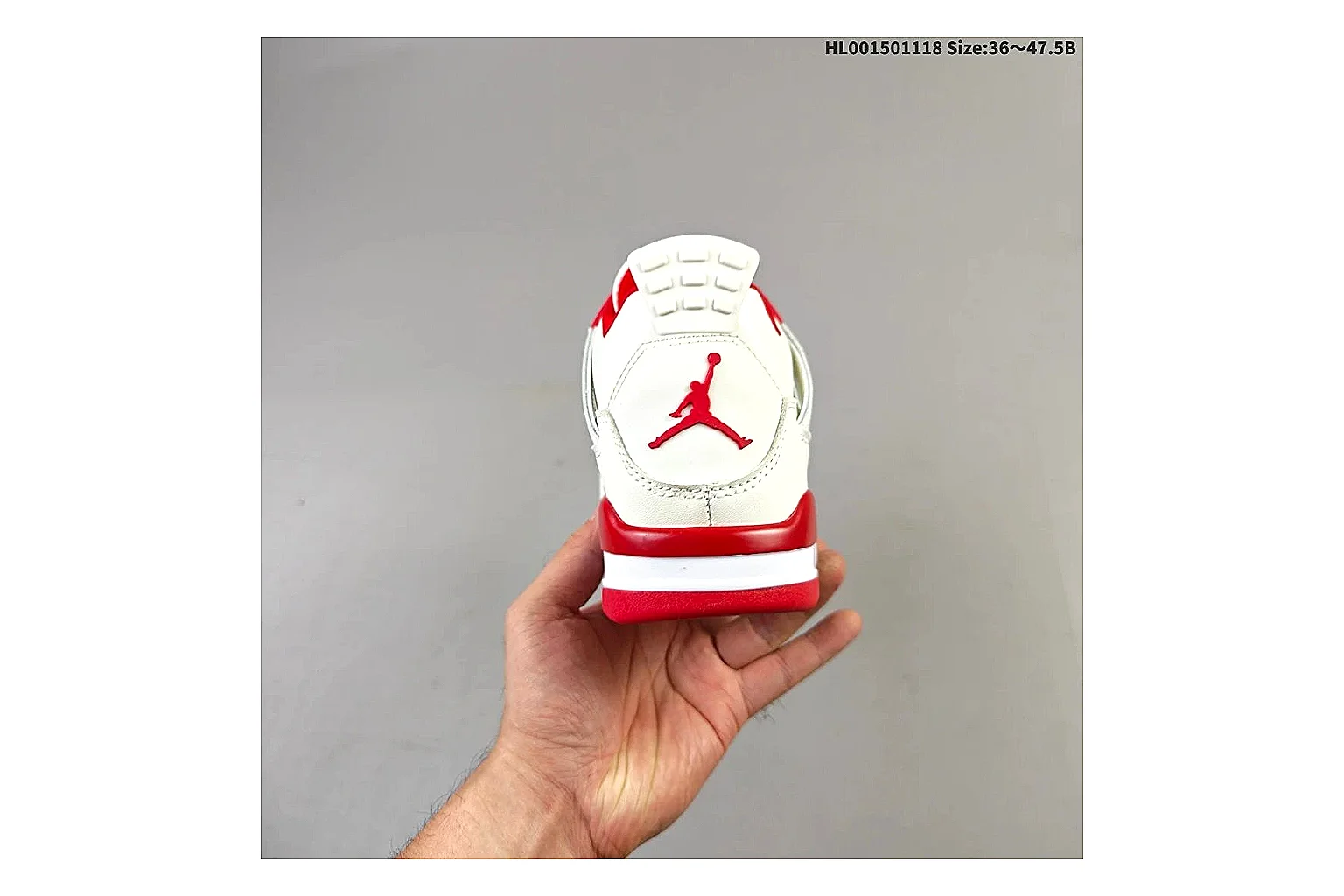 kakoqclab.com Air Jordan White Red Jordan 4 9588 White Red mid-top product image thumbnail 3