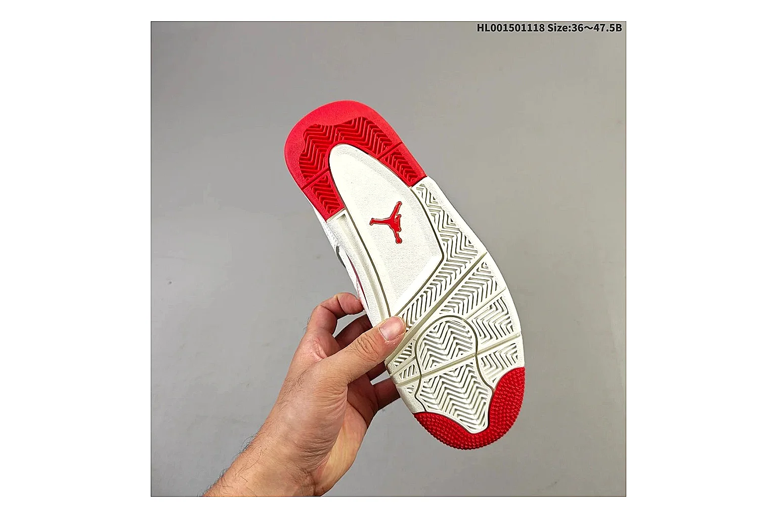 kakoqclab.com Air Jordan White Red Jordan 4 9588 White Red mid-top product image thumbnail 4