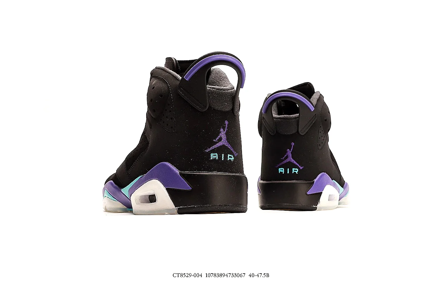 kakoqclab.com Air Jordan Black Purple Jordan 6 0872 Black Purple high-top product image thumbnail 5