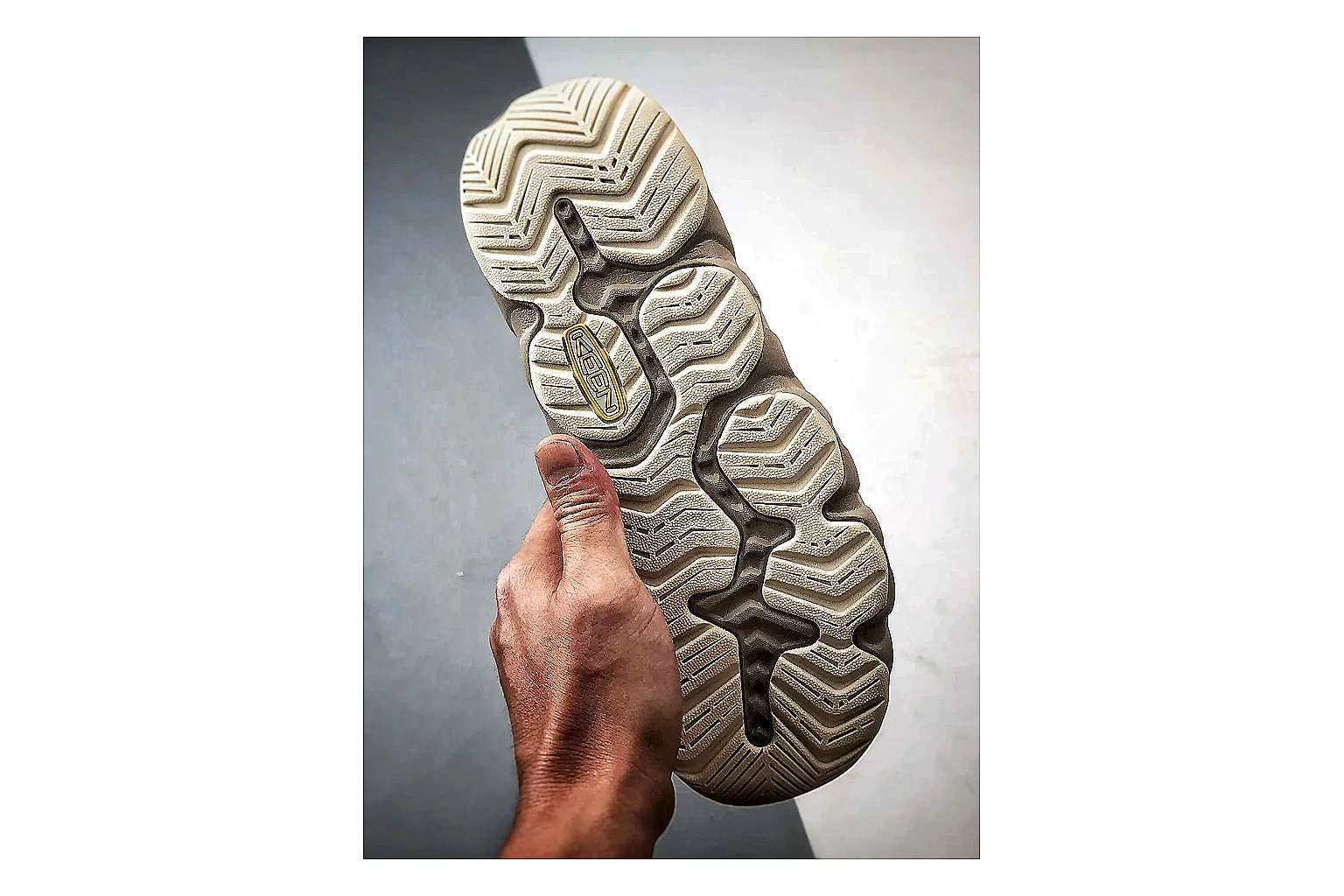 KEEN Jasper Sandal Gray Beige QC reference photo showing gray beige suede-mesh upper, protective toe area, sandal-style openings, and trail-ready sole thumbnail 4