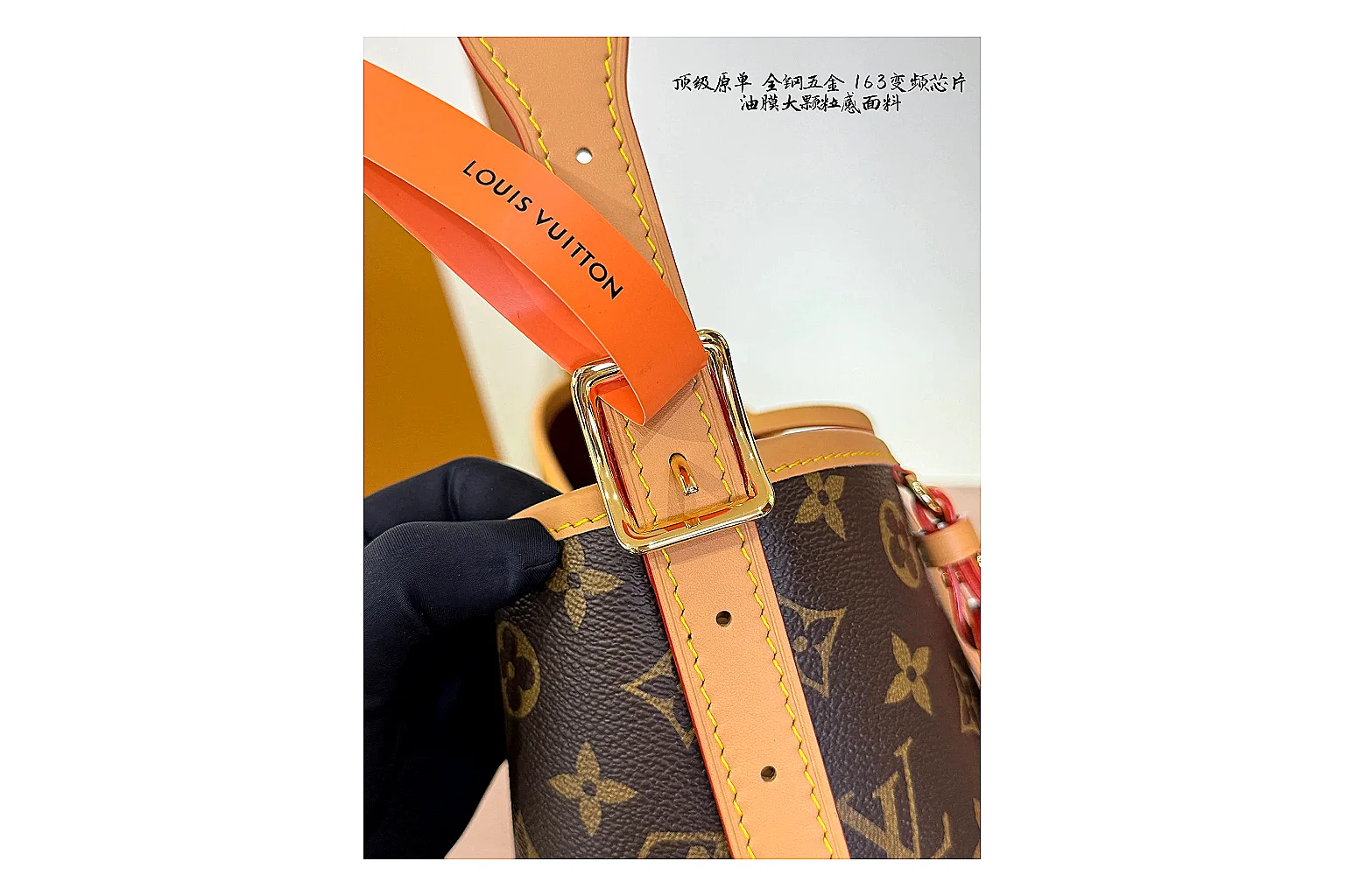 Louis Vuitton Monogram Hobo Brown QC reference photo showing brown monogram coated-canvas body, curved hobo shape, shoulder strap, and leather trim thumbnail 2