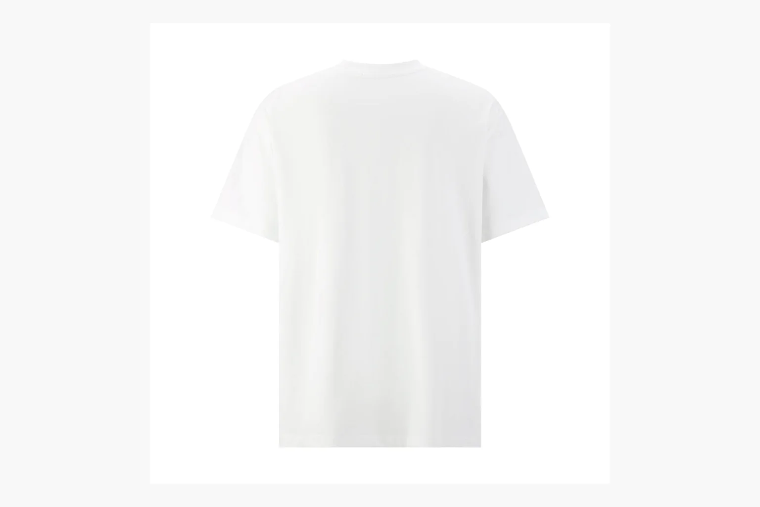 White LV ski mountain tee QC photo with green graphic thumbnail 5