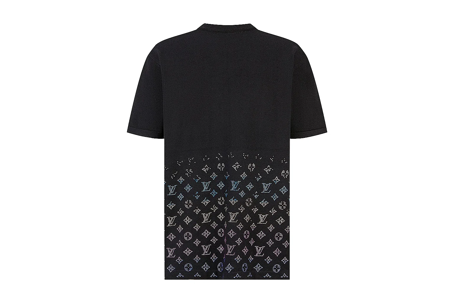 kakoqclab.com Louis Vuitton Black Monogram Hem Tee 0225 Black short-sleeve-tee product image thumbnail 6