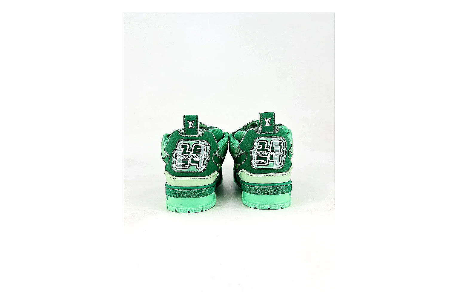 kakoqclab.com Louis Vuitton Trainer Low Green QC photo checklist six-photo gallery
