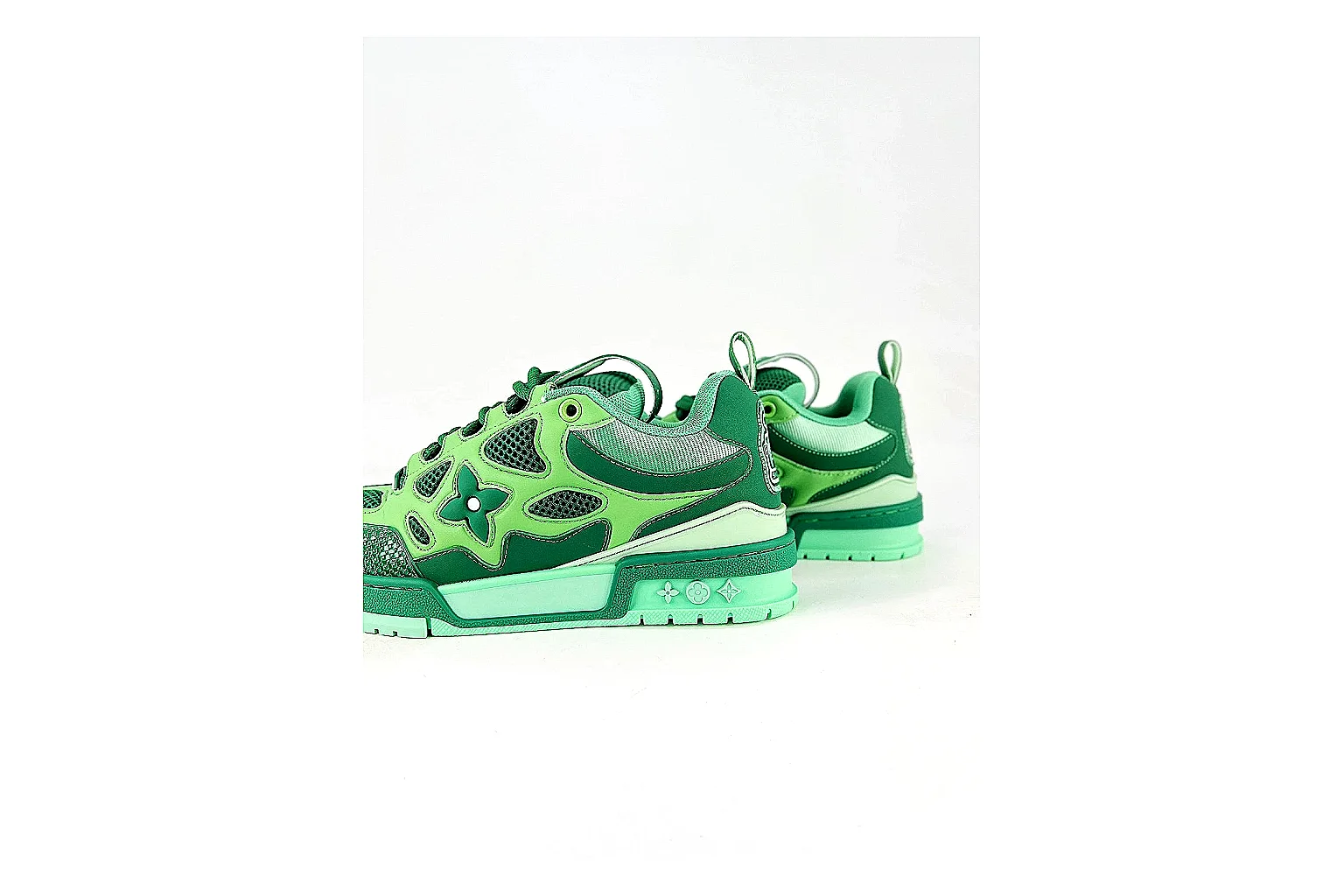 kakoqclab.com Louis Vuitton Trainer Low Green QC photo checklist six-photo gallery thumbnail 4