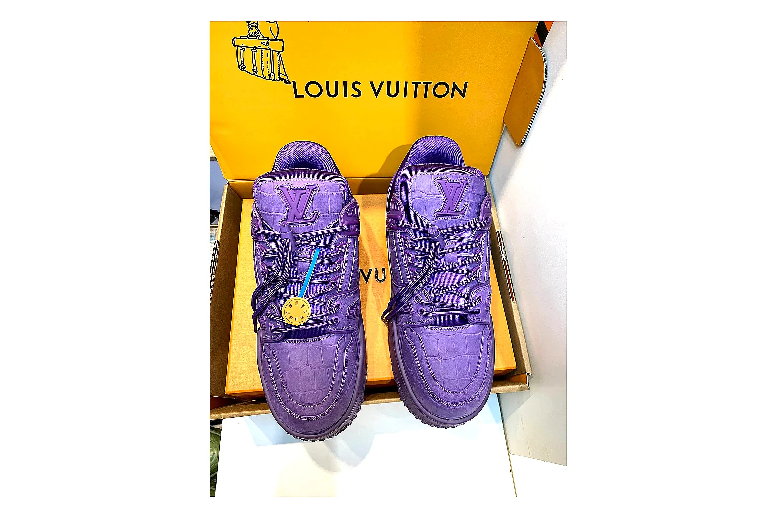 kakoqclab.com Louis Vuitton Trainer Low Purple QC photo checklist six-photo gallery