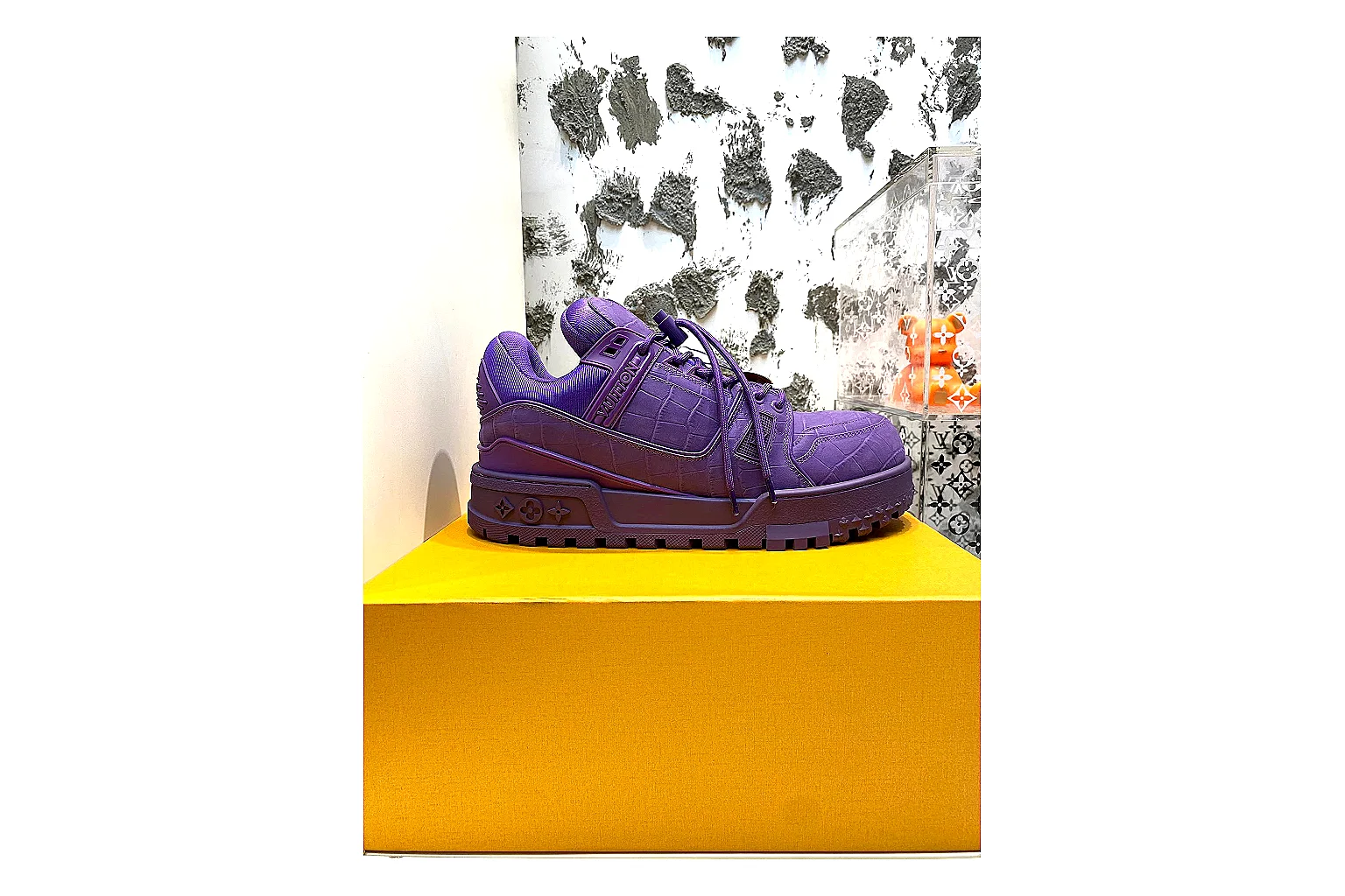 kakoqclab.com Louis Vuitton Trainer Low Purple QC photo checklist six-photo gallery thumbnail 3