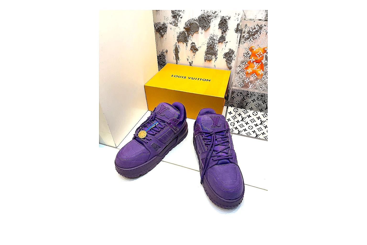 kakoqclab.com Louis Vuitton Trainer Low Purple QC photo checklist six-photo gallery thumbnail 6