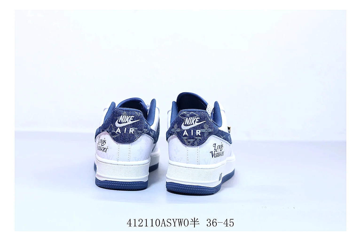 kakoqclab.com Louis Vuitton Trainer Low White Navy QC photo checklist six-photo gallery thumbnail 6