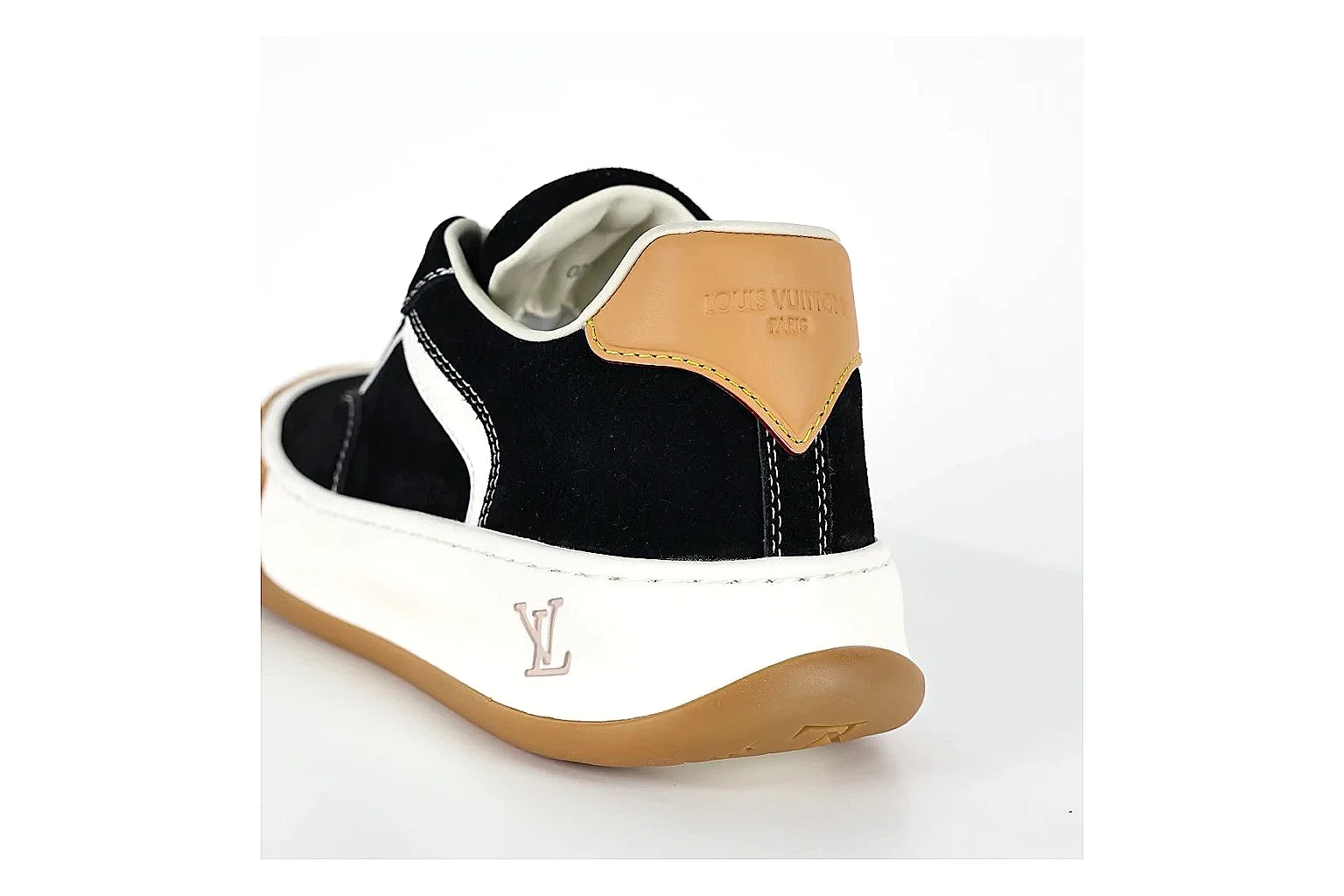 kakoqclab.com Louis Vuitton Trainer Black White Gum QC photo checklist six-photo gallery