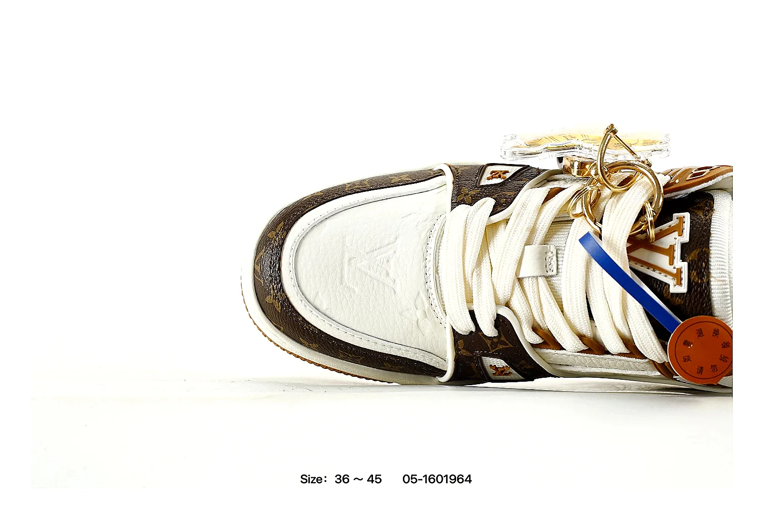 kakoqclab.com Louis Vuitton White Brown Trainer 3852 White Brown low-top product image thumbnail 3