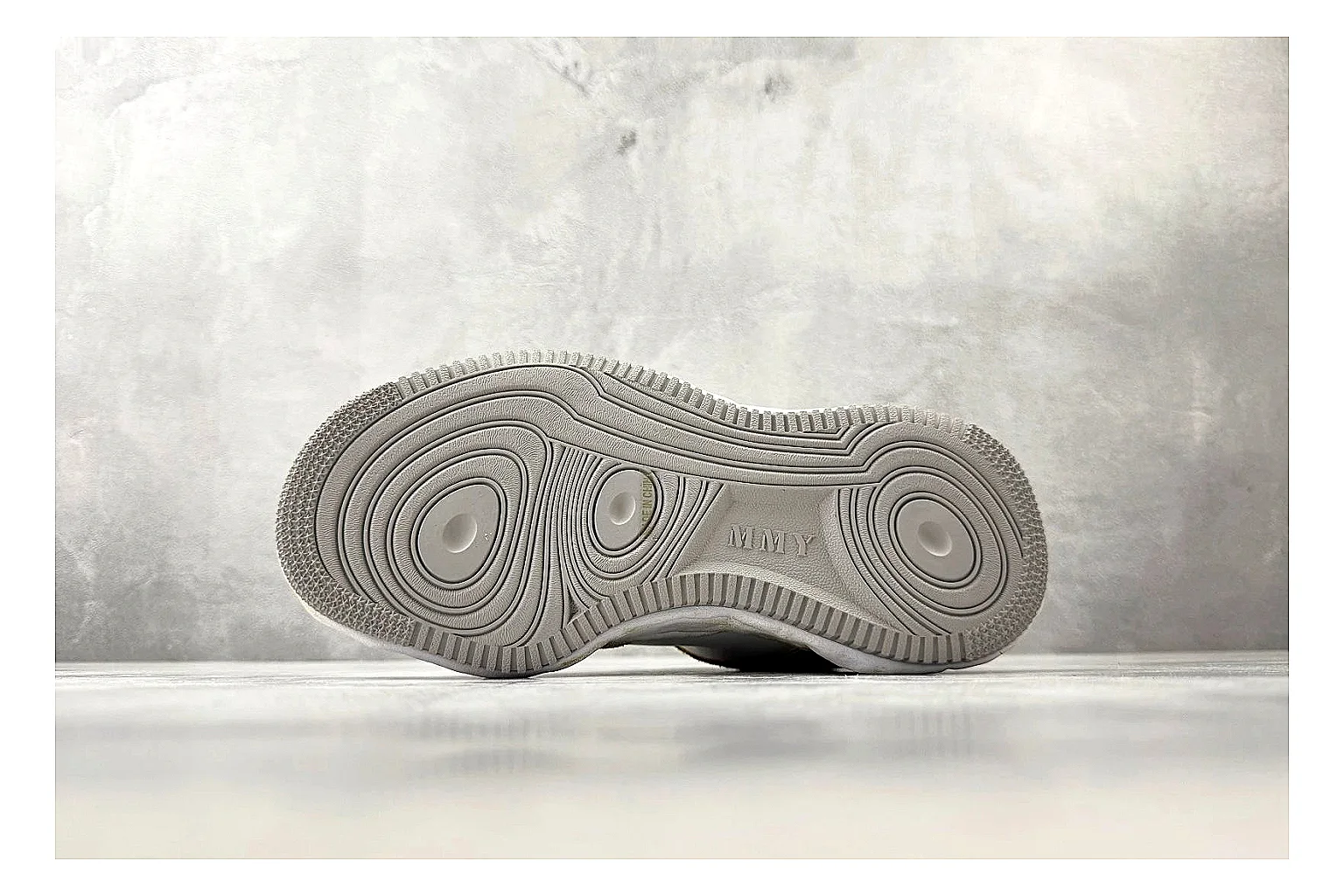 Maison Mihara Yasuhiro Blakey Beige Distressed QC reference photo showing beige distressed canvas upper, warped sculpted white sole, low lace profile, and intentionally worn texture thumbnail 3