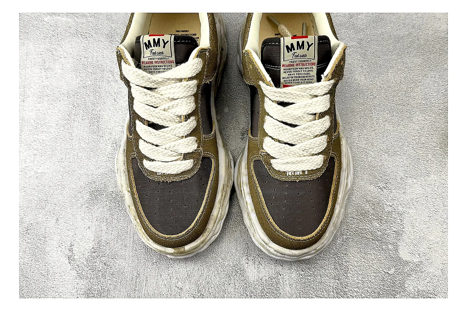 Maison Mihara Blakey brown sneaker QC side angle image thumbnail 4