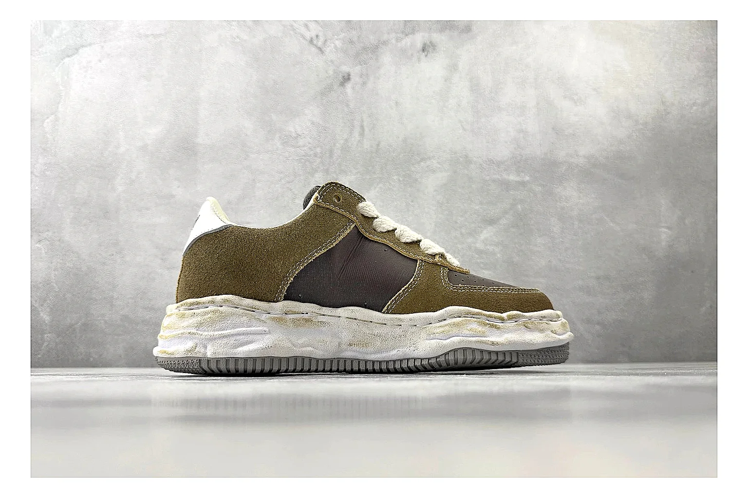 Maison Mihara Blakey brown sneaker QC side angle image thumbnail 5