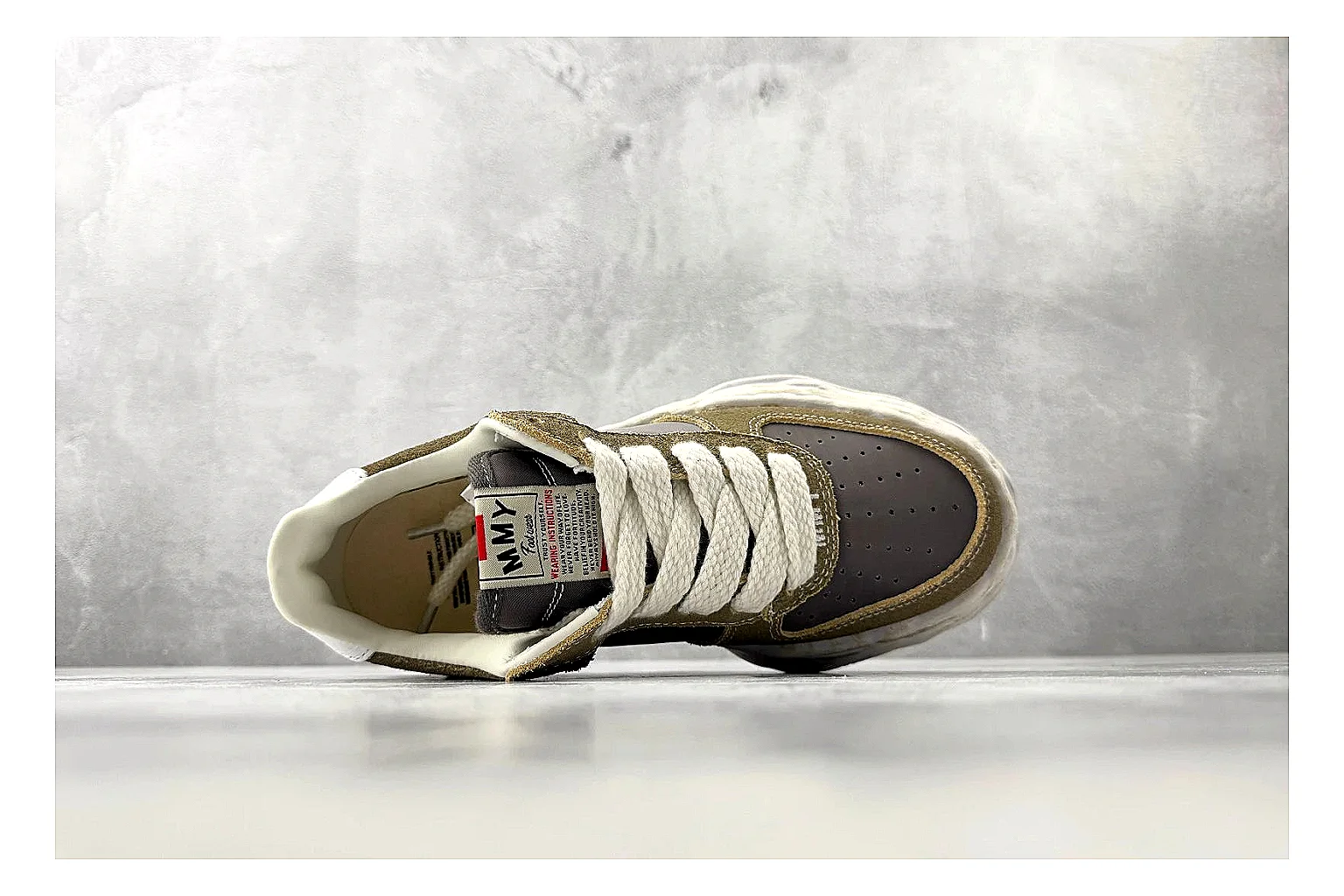 Maison Mihara Blakey brown sneaker QC side angle image thumbnail 6