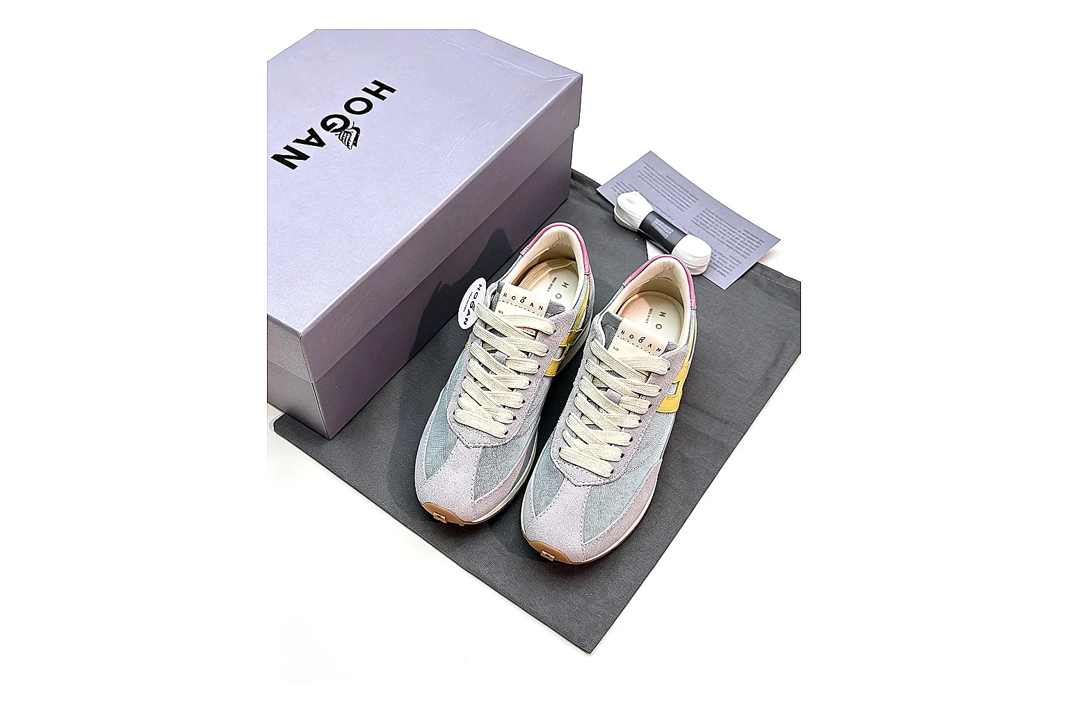 kakoqclab.com Miu Miu Logo Low Gray Cream QC photo checklist six-photo gallery thumbnail 5