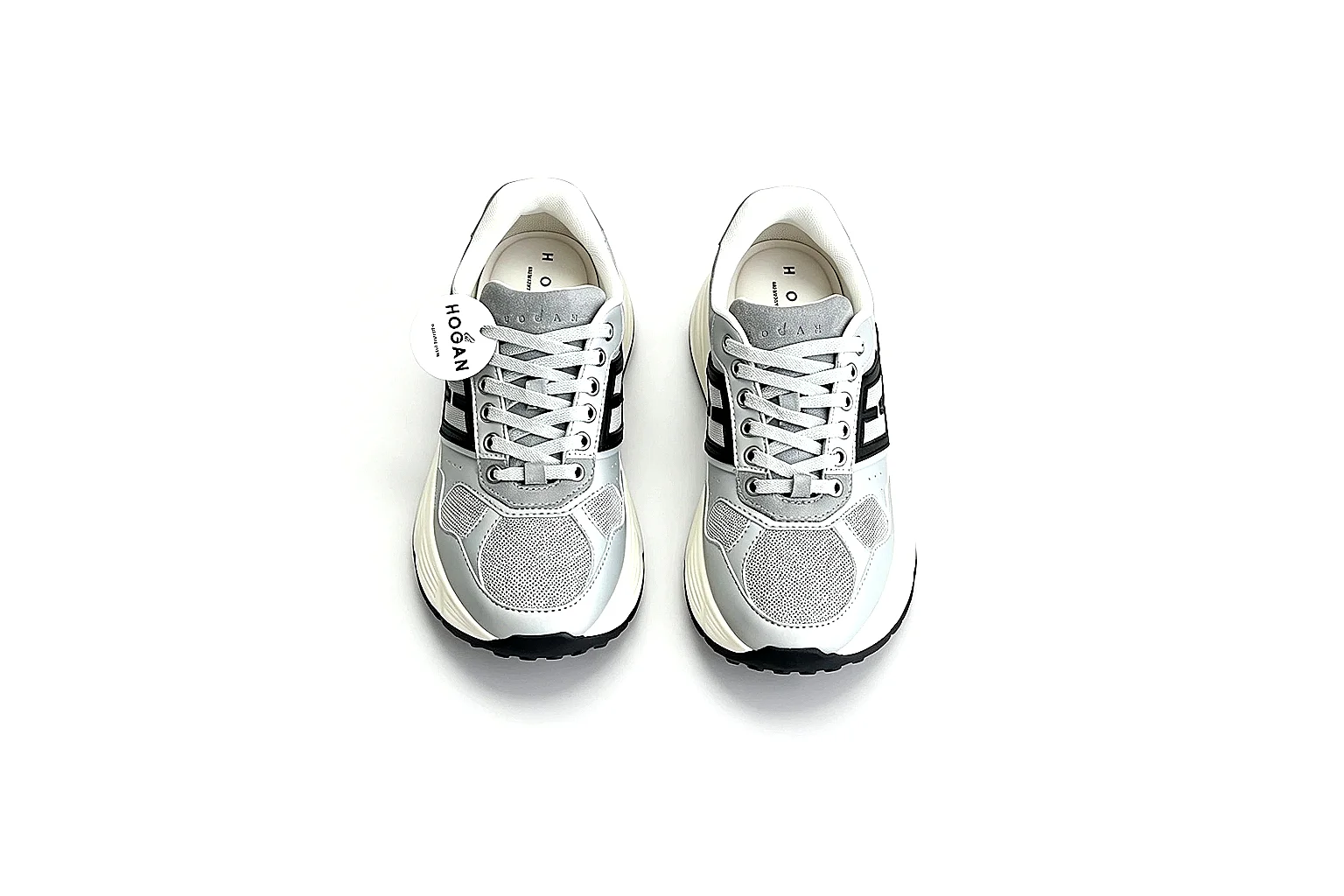kakoqclab.com Miu Miu Vintage Runner Silver Black QC photo checklist six-photo gallery