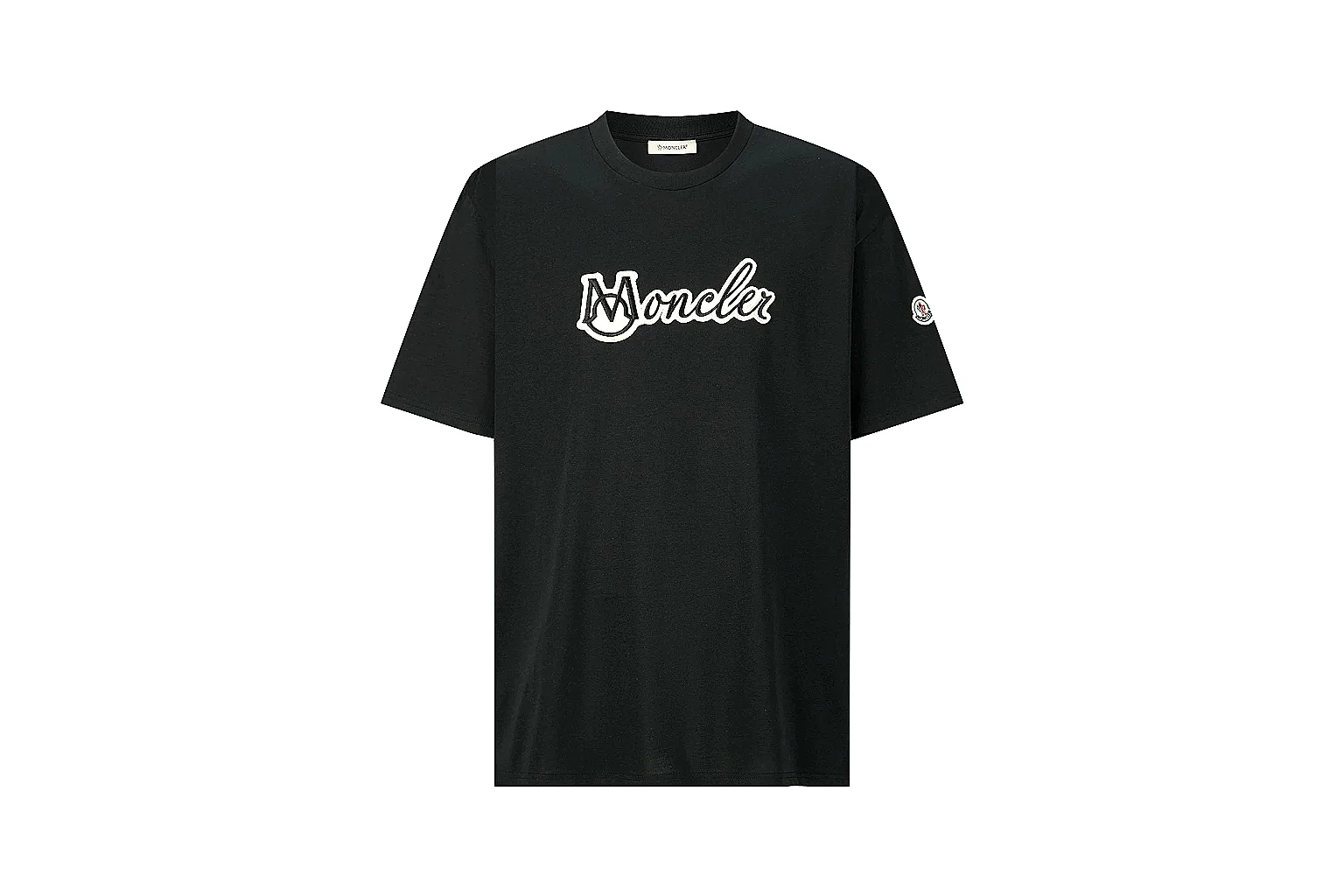 kakoqclab.com Moncler Black Logo Tee 0946 Black short-sleeve-tee product image thumbnail 5