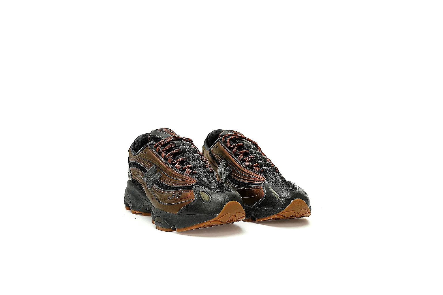 New Balance 1000 brown-black six-angle QC gallery with outsole view thumbnail 4