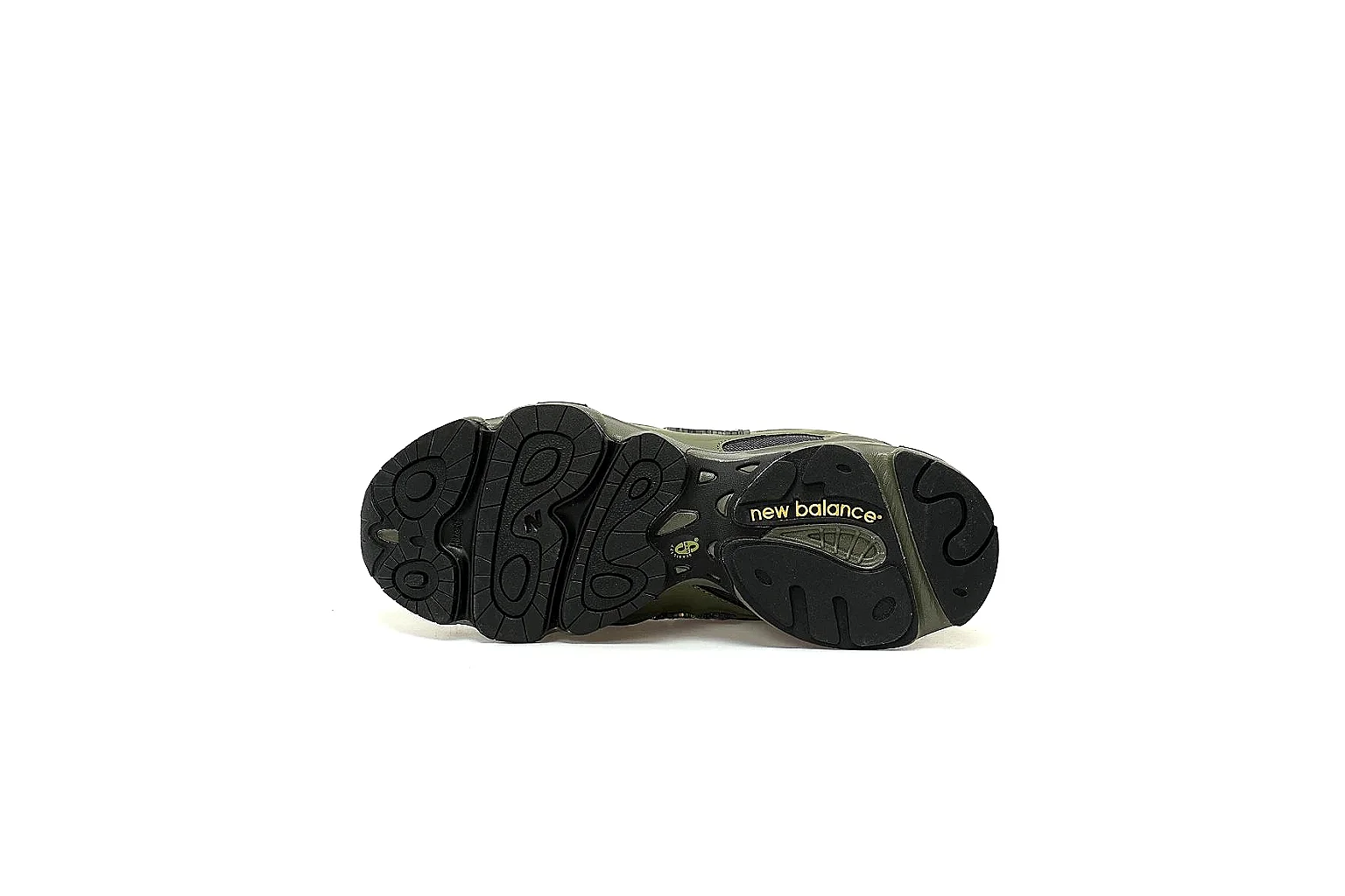 New Balance 1000 olive side view used to inspect logo, stitching and panel alignment thumbnail 3