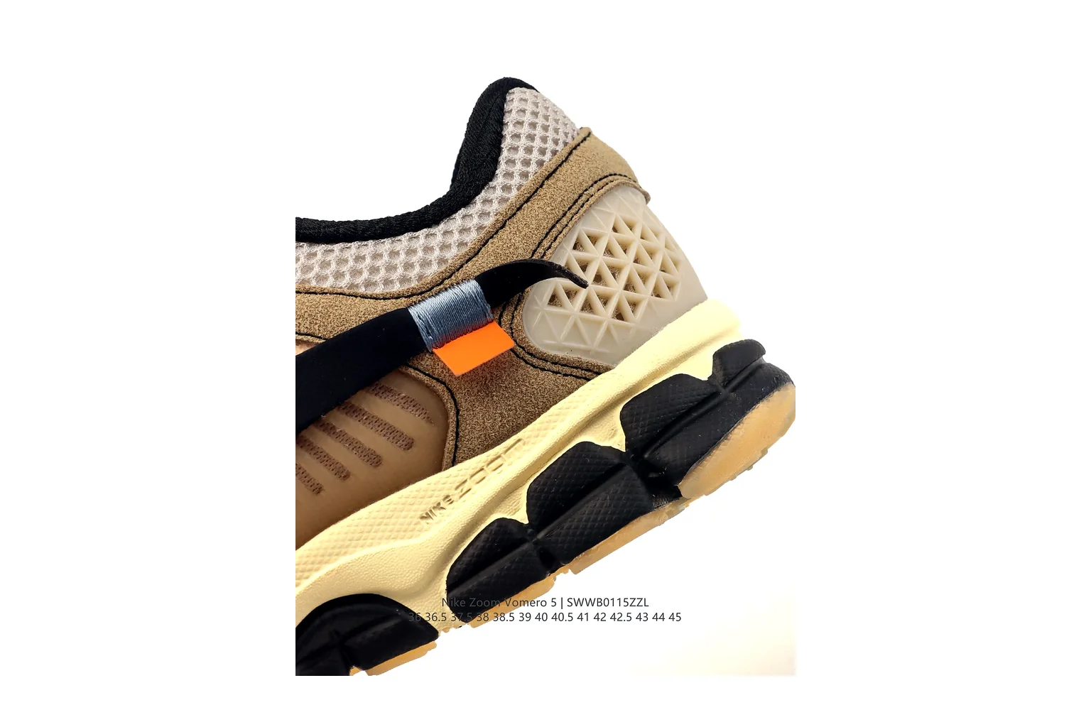 New Balance 1906R Beige Black Orange technical runner six photo view thumbnail 4
