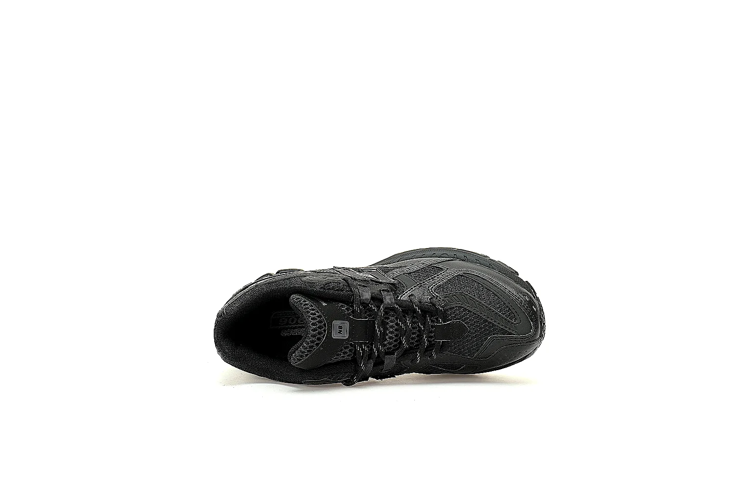 New Balance 1906R triple-black six-angle QC gallery with side, top and outsole views