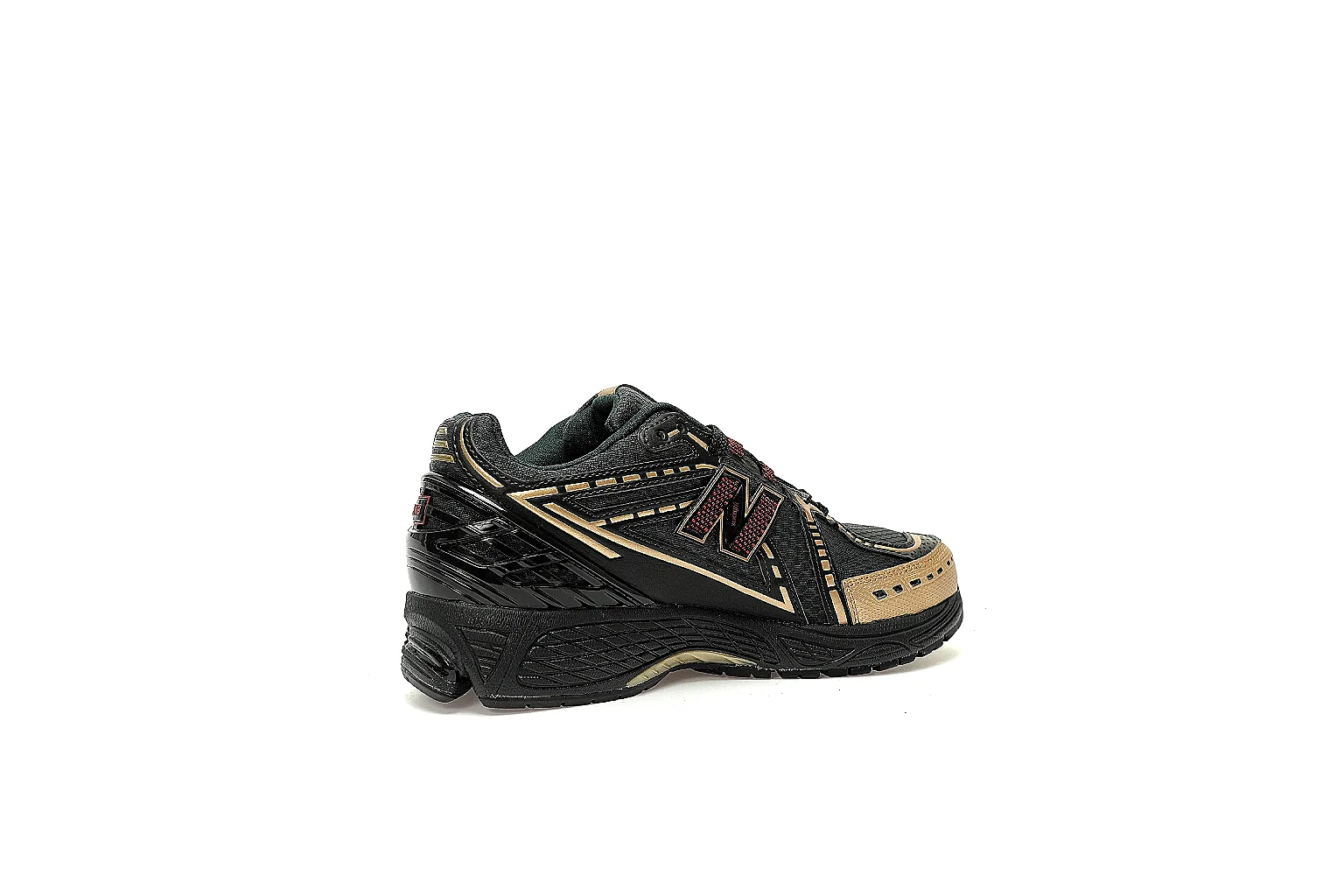 New Balance 1906R QC reference with black mesh gold piping and burgundy N logo thumbnail 6