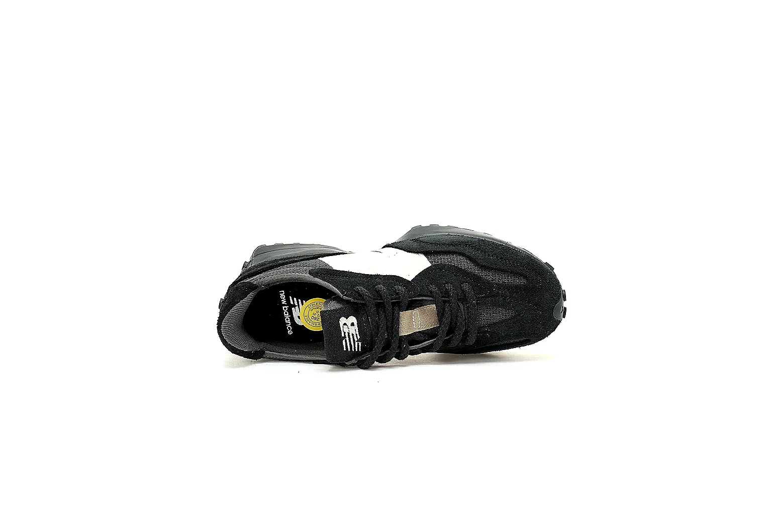 New Balance 327 six-angle QC gallery showing logos, panels, heel and outsole