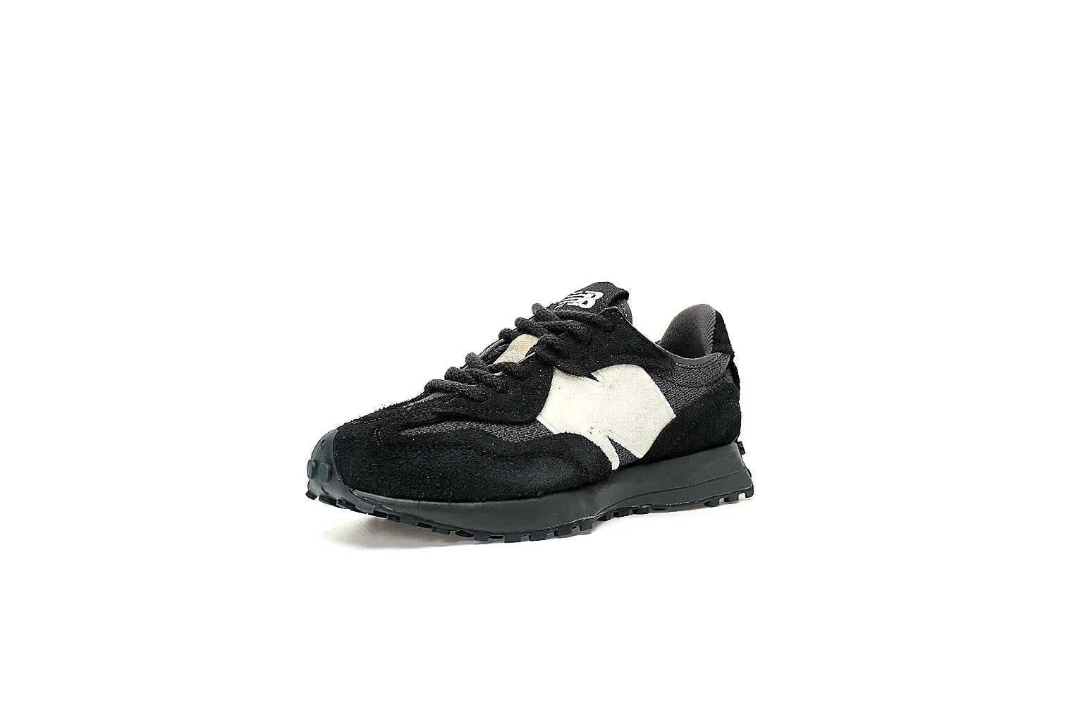 New Balance 327 six-angle QC gallery showing logos, panels, heel and outsole thumbnail 5