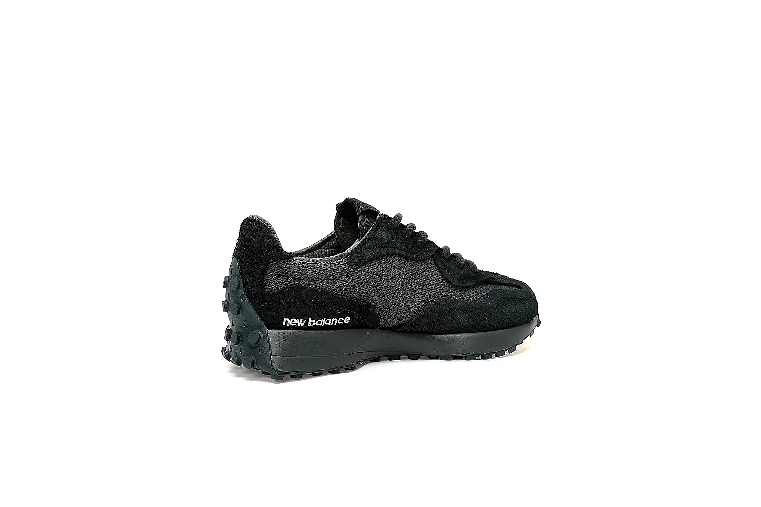 New Balance 327 six-angle QC gallery showing logos, panels, heel and outsole thumbnail 6
