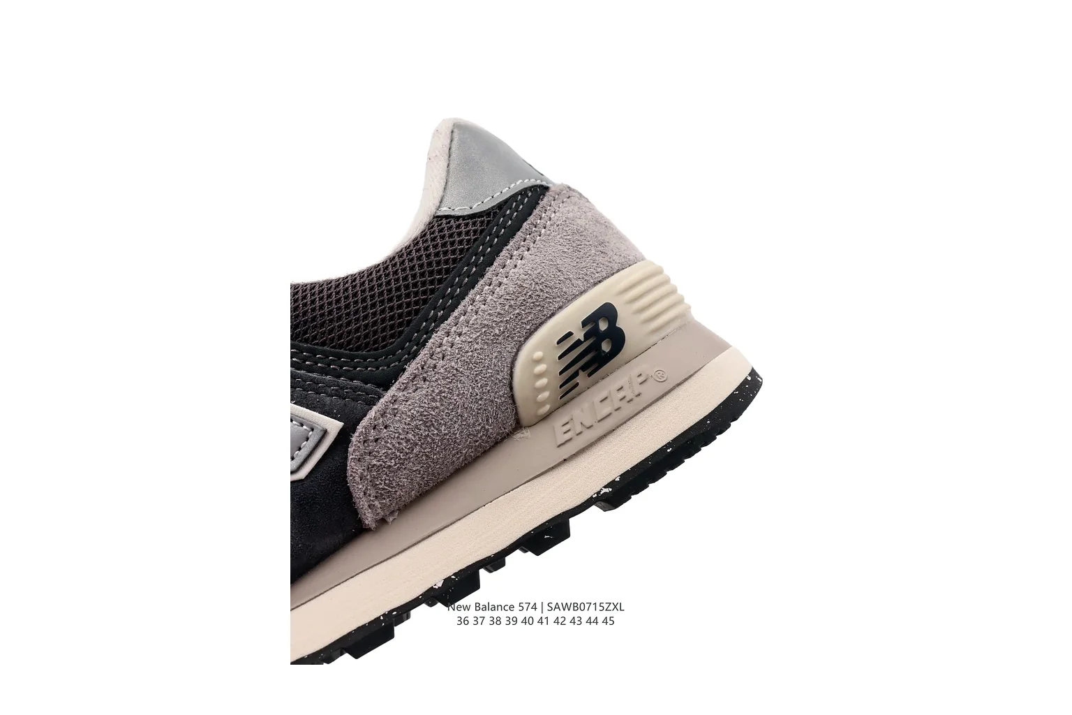 New Balance 327 Black Grey classic runner six photo view thumbnail 4