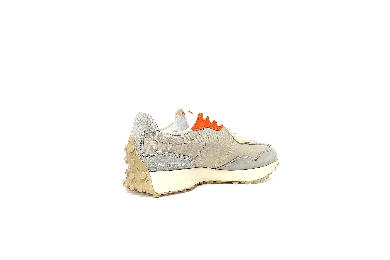 New Balance 327 six-angle QC gallery showing upper, heel, top and rubber outsole thumbnail 2