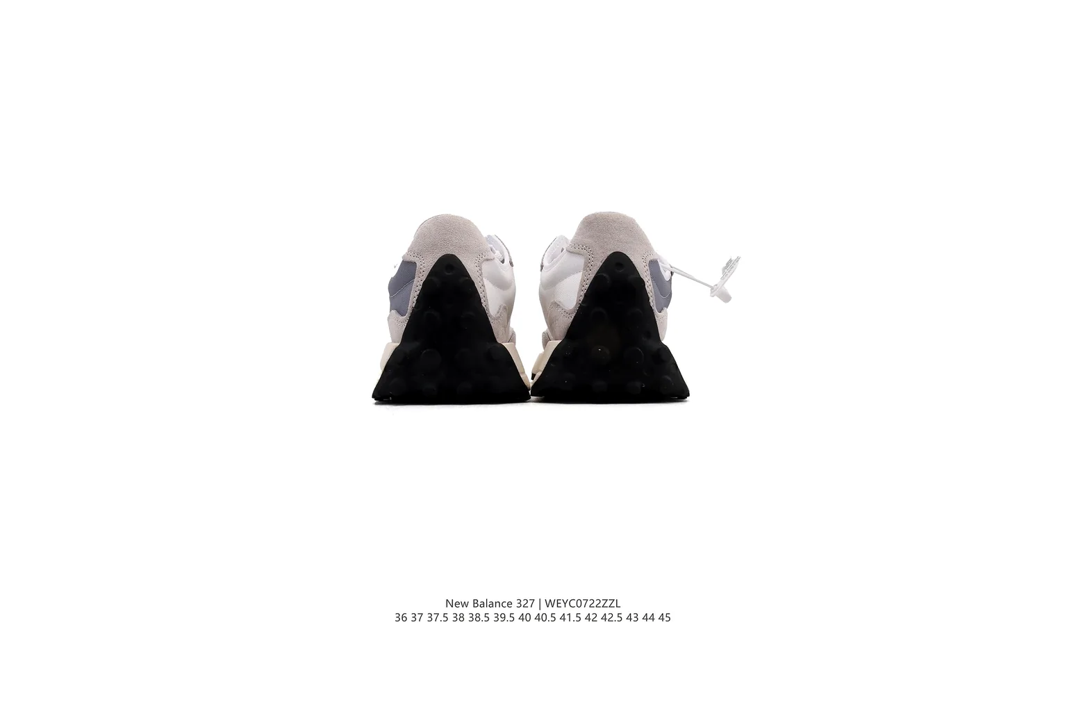 New Balance 327 Grey Cream classic runner six photo view