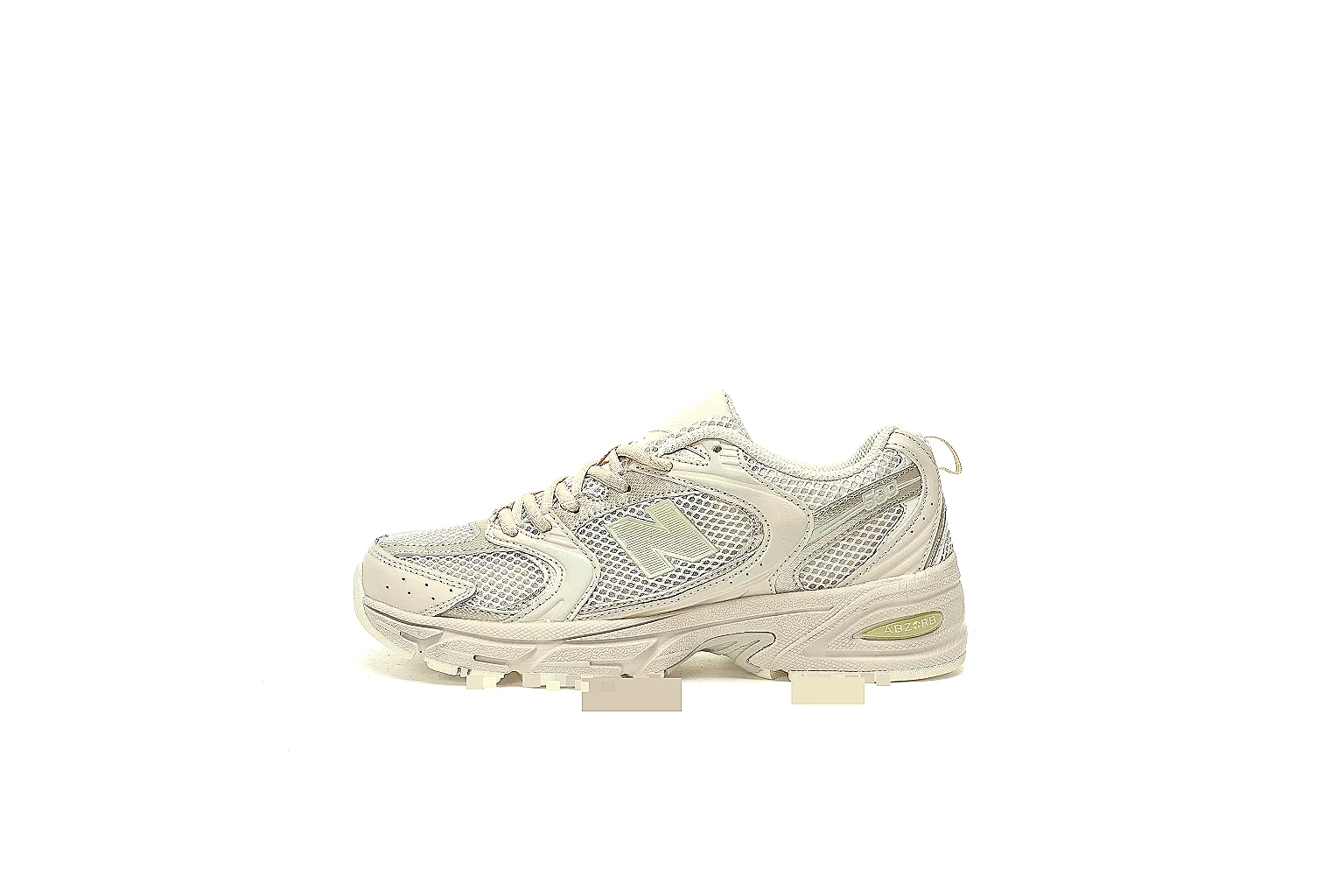 New Balance 530-style cream runner QC set with side, top, sole and paired angles thumbnail 2